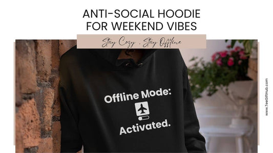 Anti-social hoodie for weekend vibes