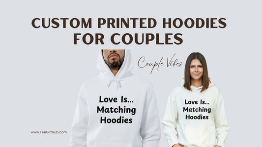 Custom printed hoodies for couples