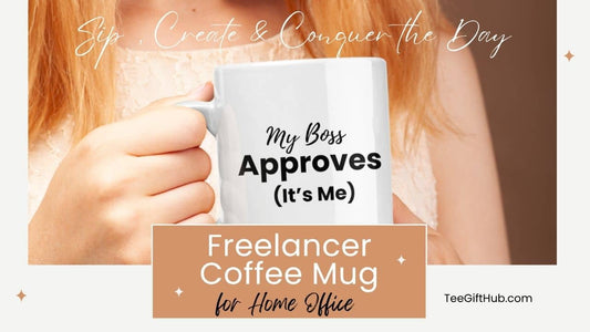 Freelancer coffee mug for home office