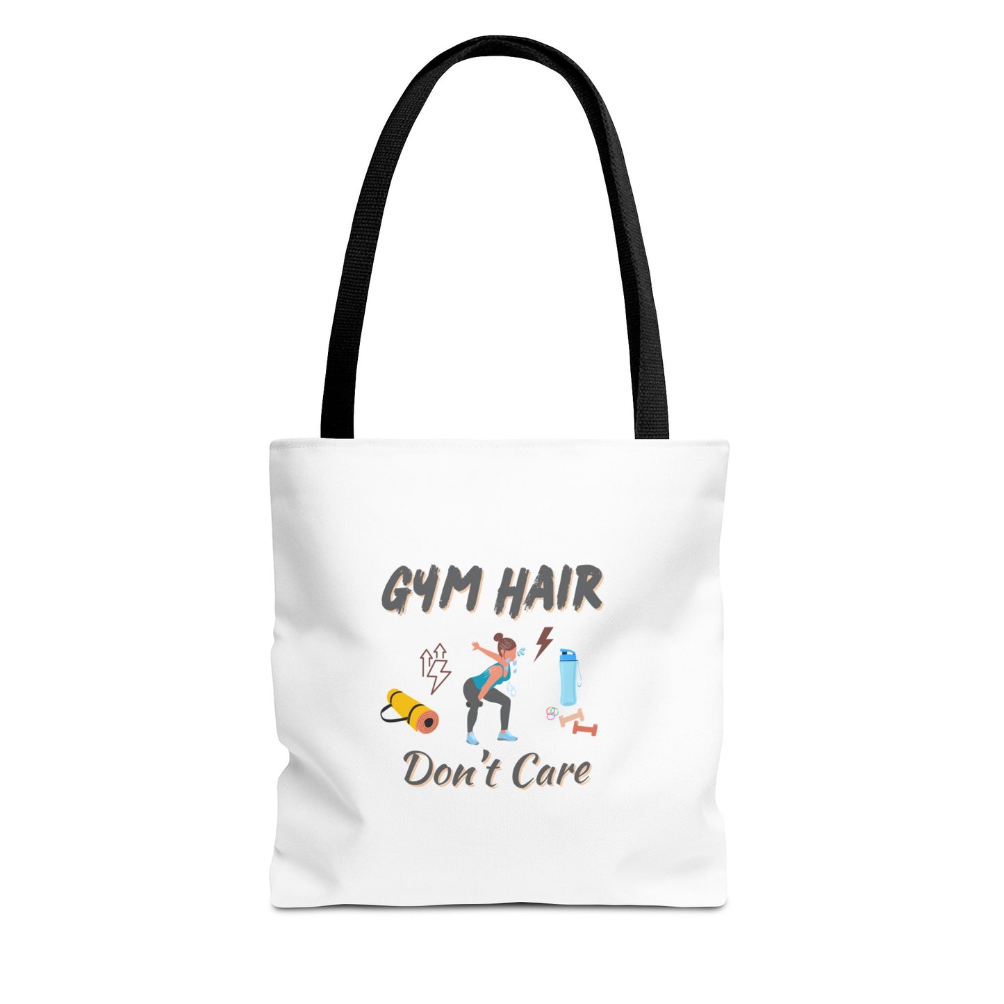 Workout Tote Bag for Women – Gym Hair Don’t Care Bold Fitness Design