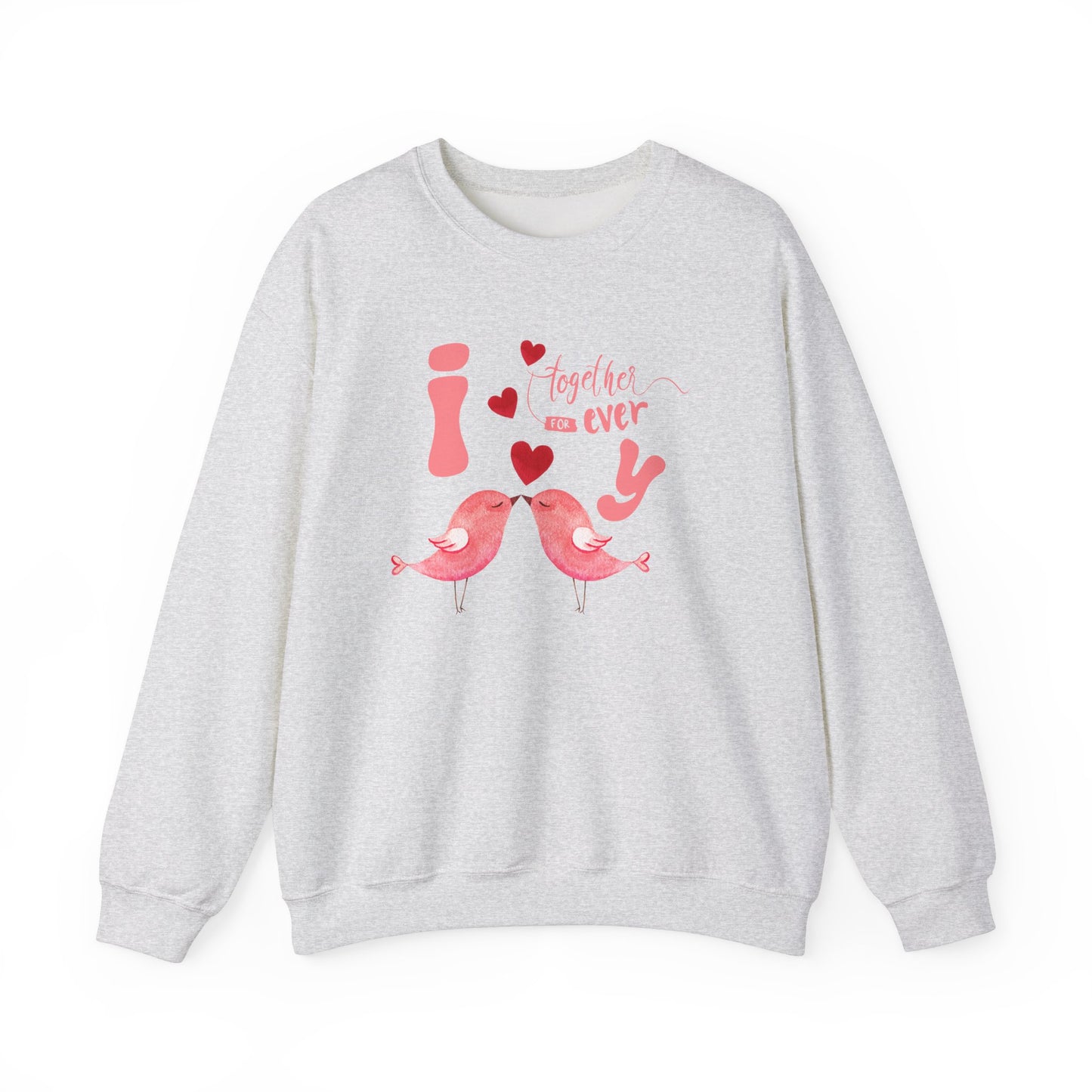 Eternal love birds sweatshirt - ash