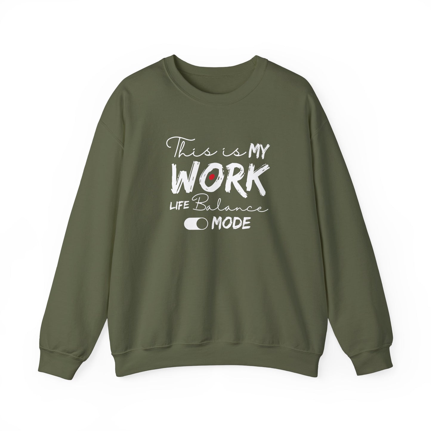 Cozy work-life balance sweatshirt - Military green