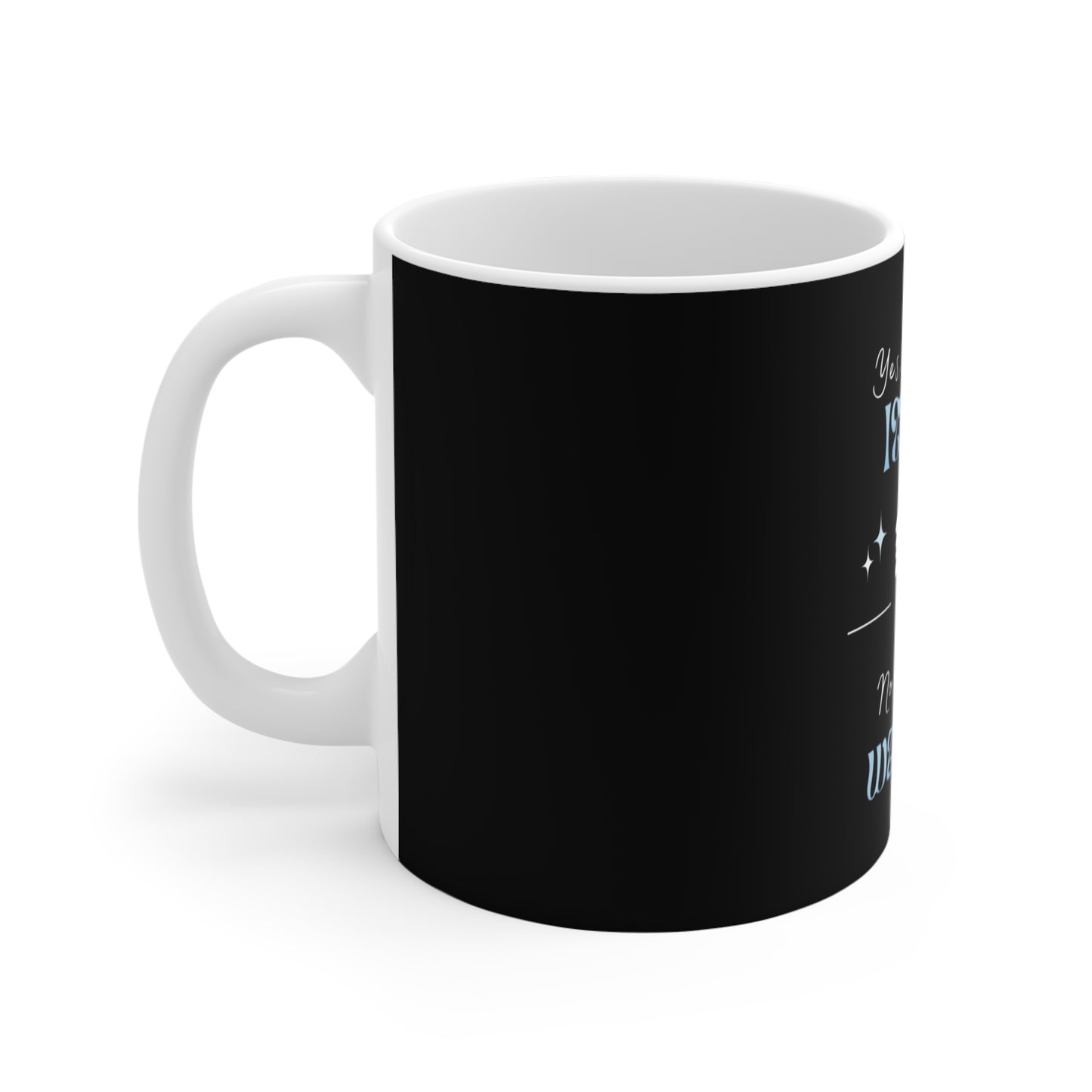 Hilarious coffee mug - left view