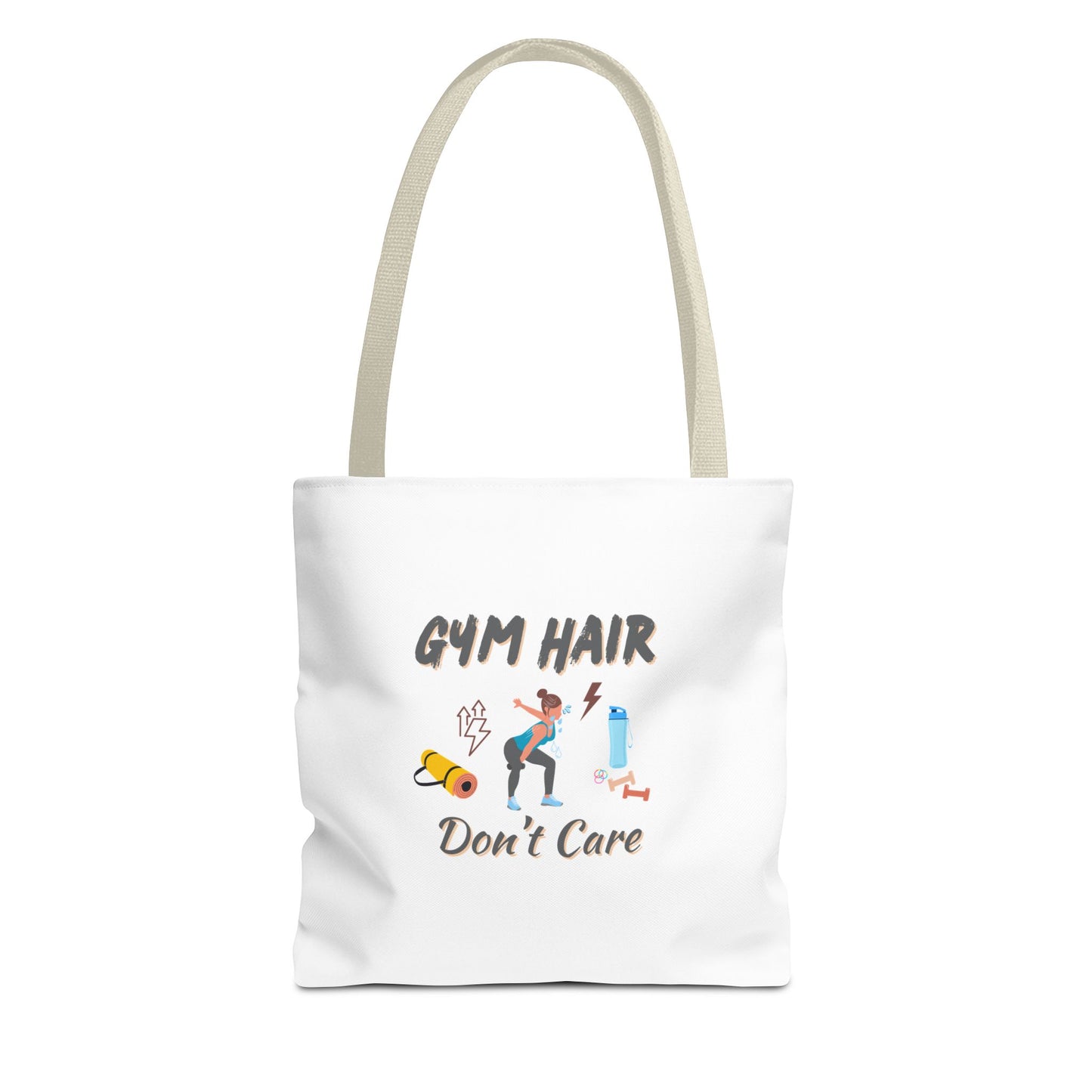 Workout Tote Bag for Women – Gym Hair Don’t Care Bold Fitness Design