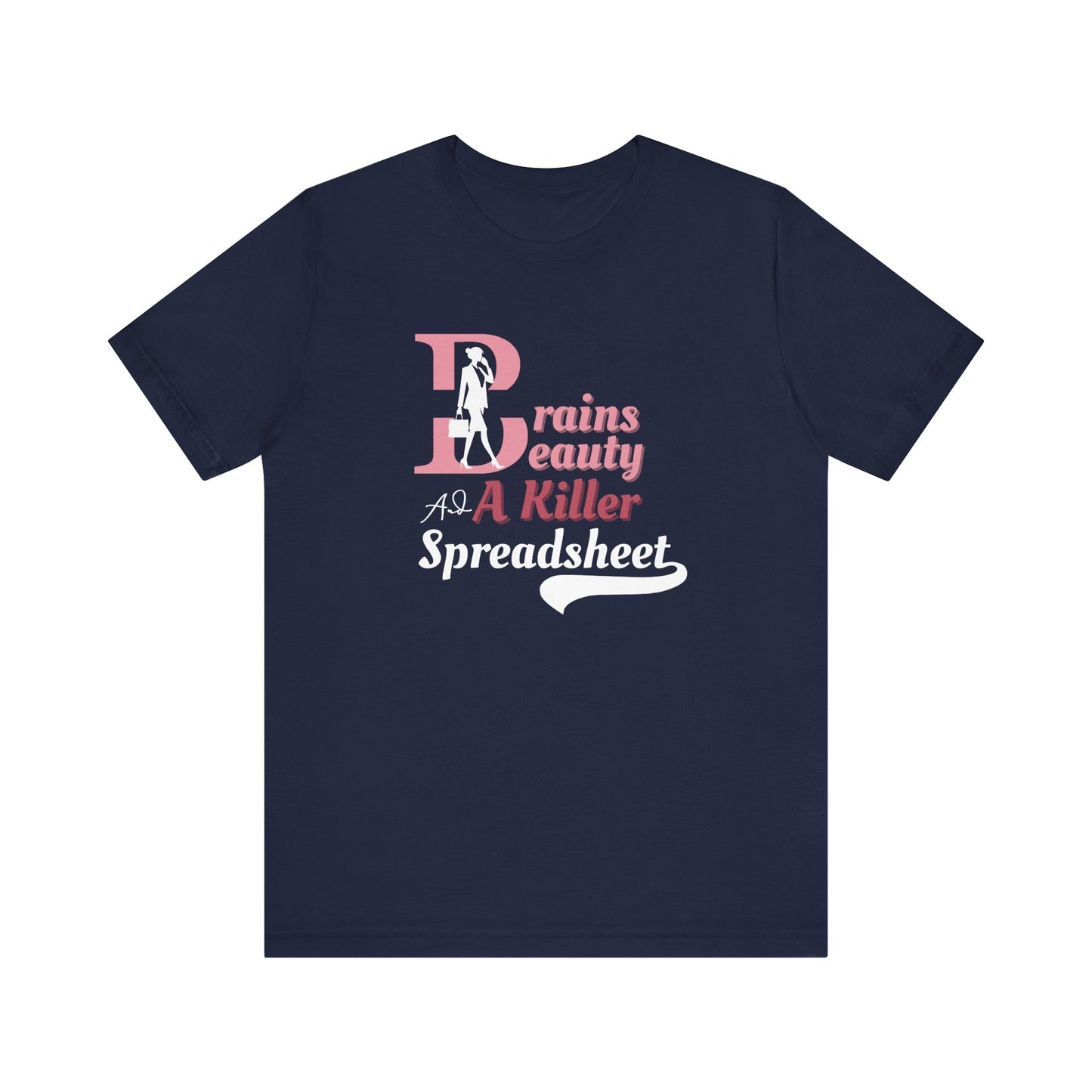 Smart woman t-shirt - navy