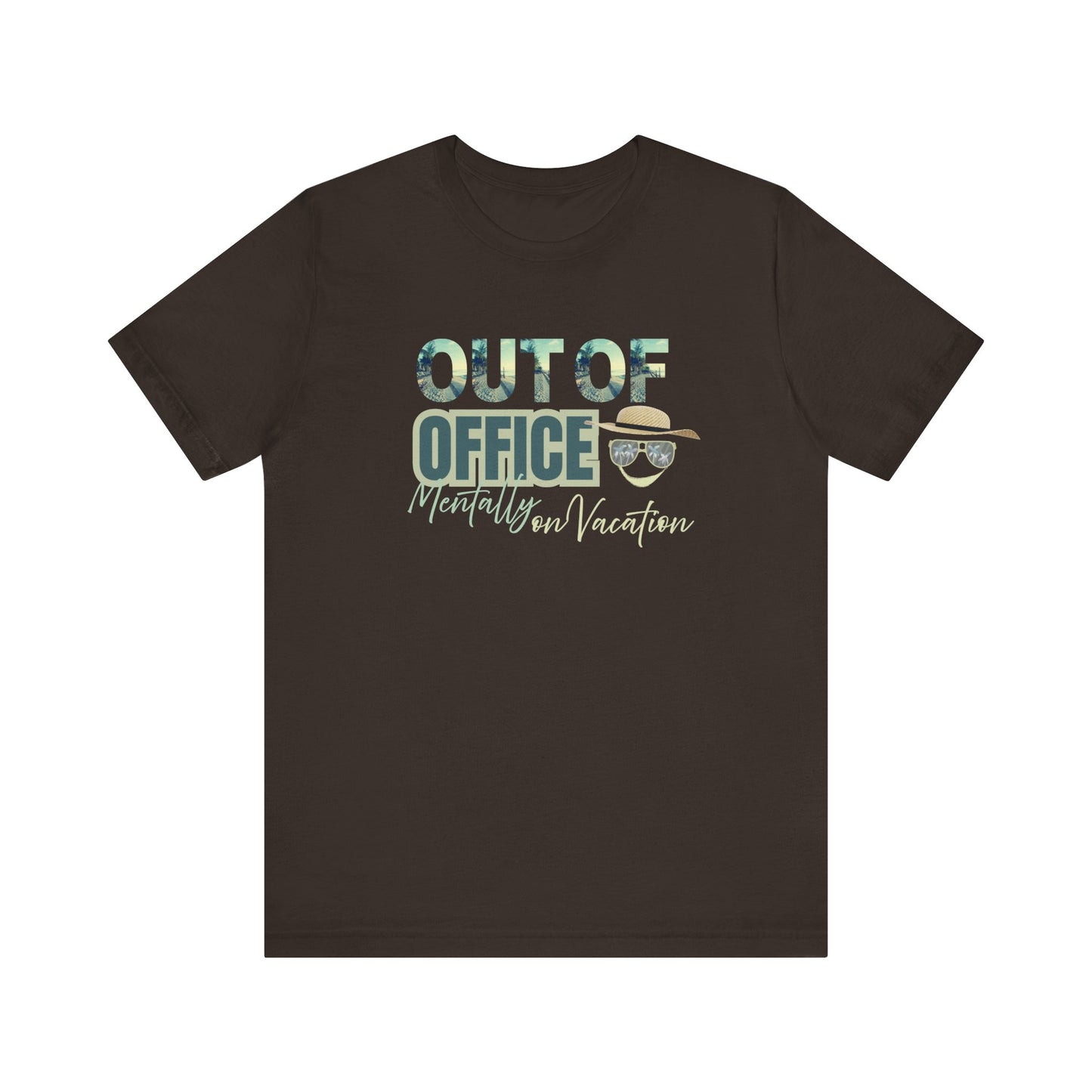 Funny vacation t-shirt - Brown