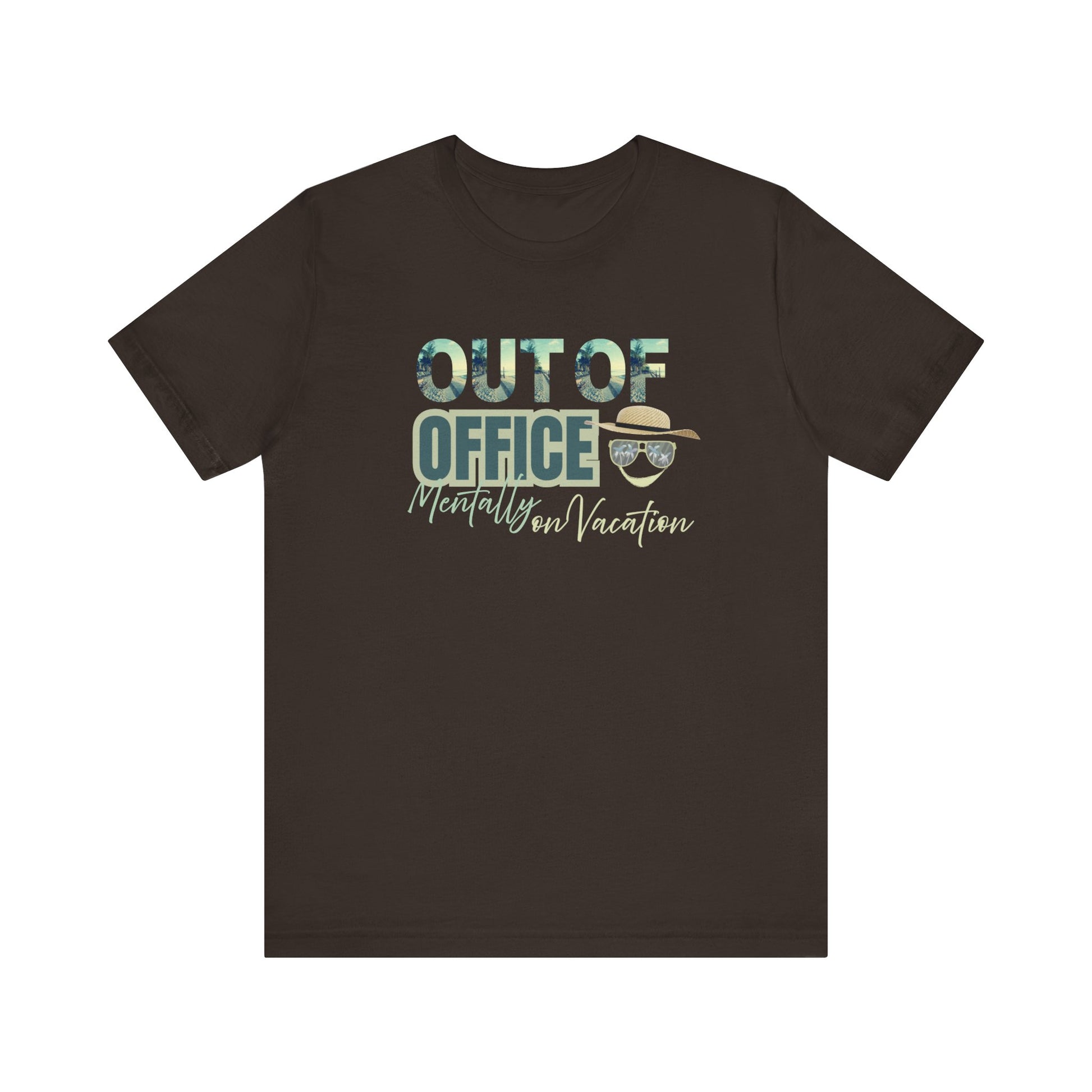 Funny vacation t-shirt - Brown