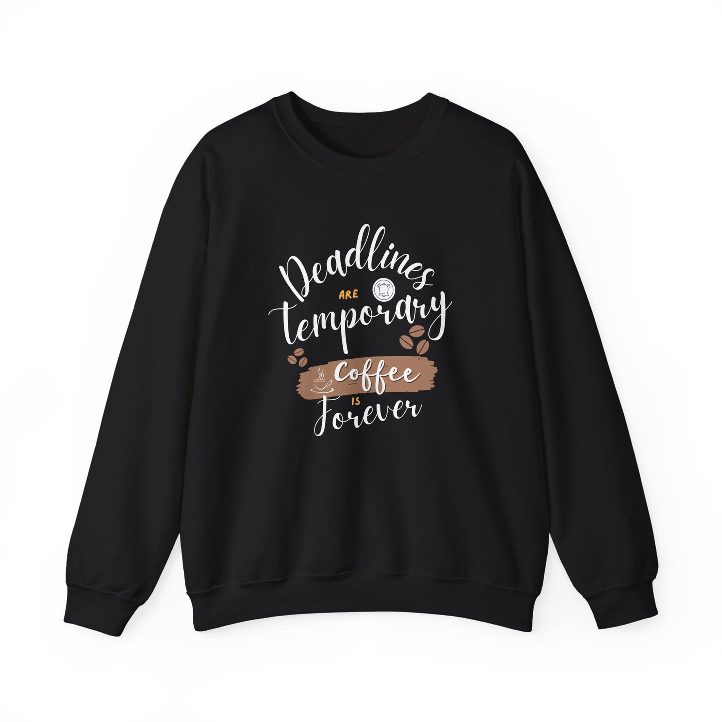 Cozy coffee enthusiast sweatshirt - black