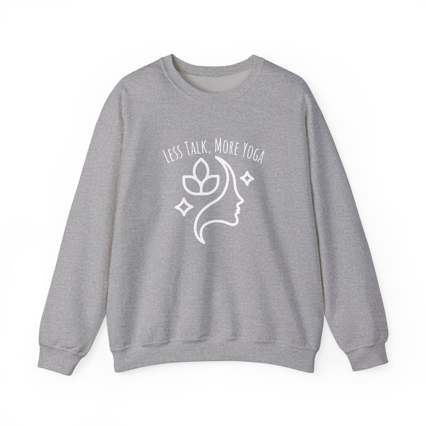 Less talk, more yoga sweatshirt - Ash