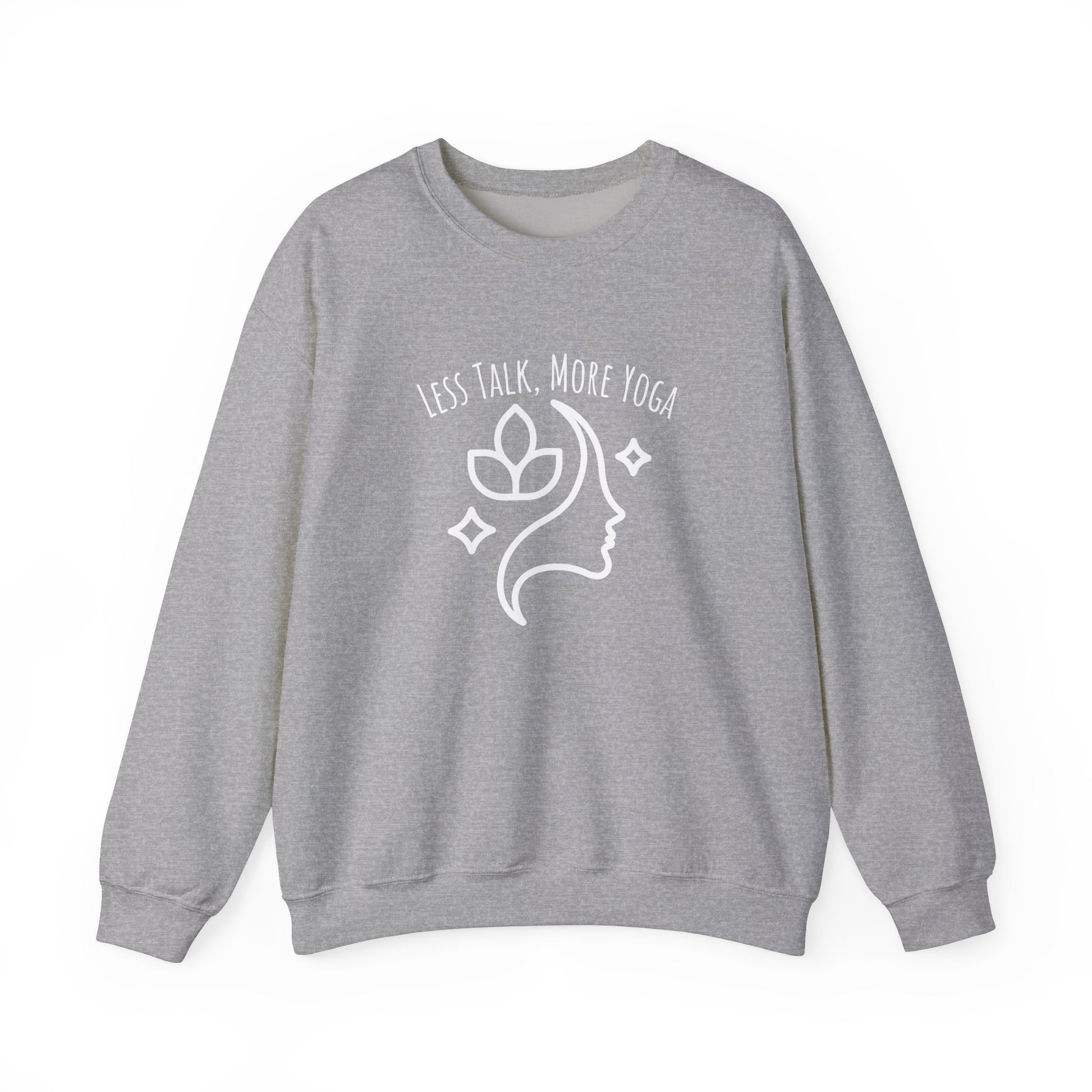 Less talk, more yoga sweatshirt - Ash