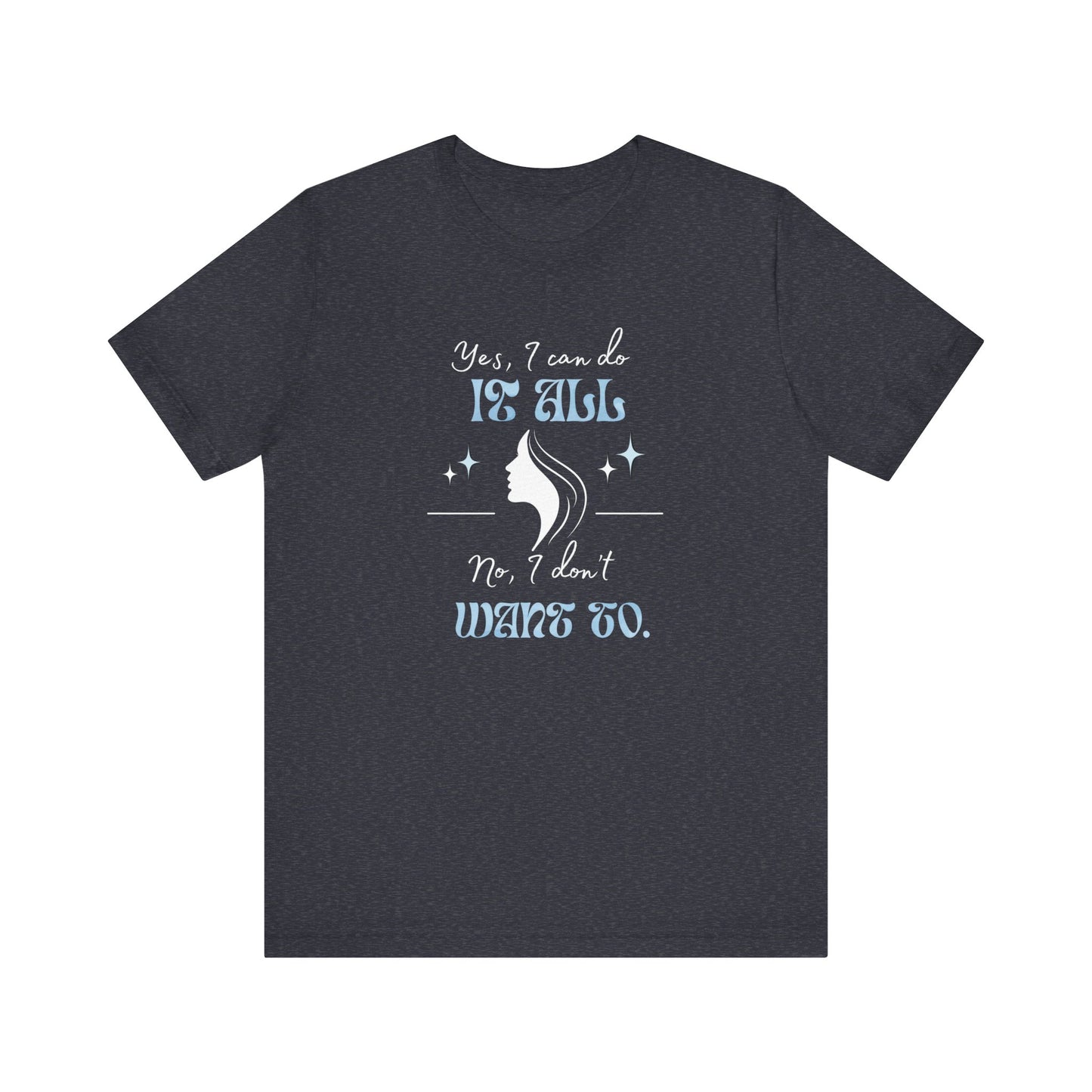 Sarcastic graphic t-shirt - heather navy