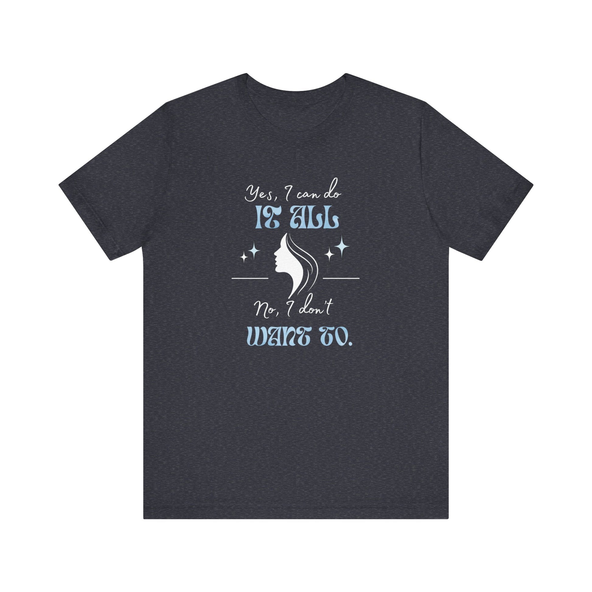 Sarcastic graphic t-shirt - heather navy