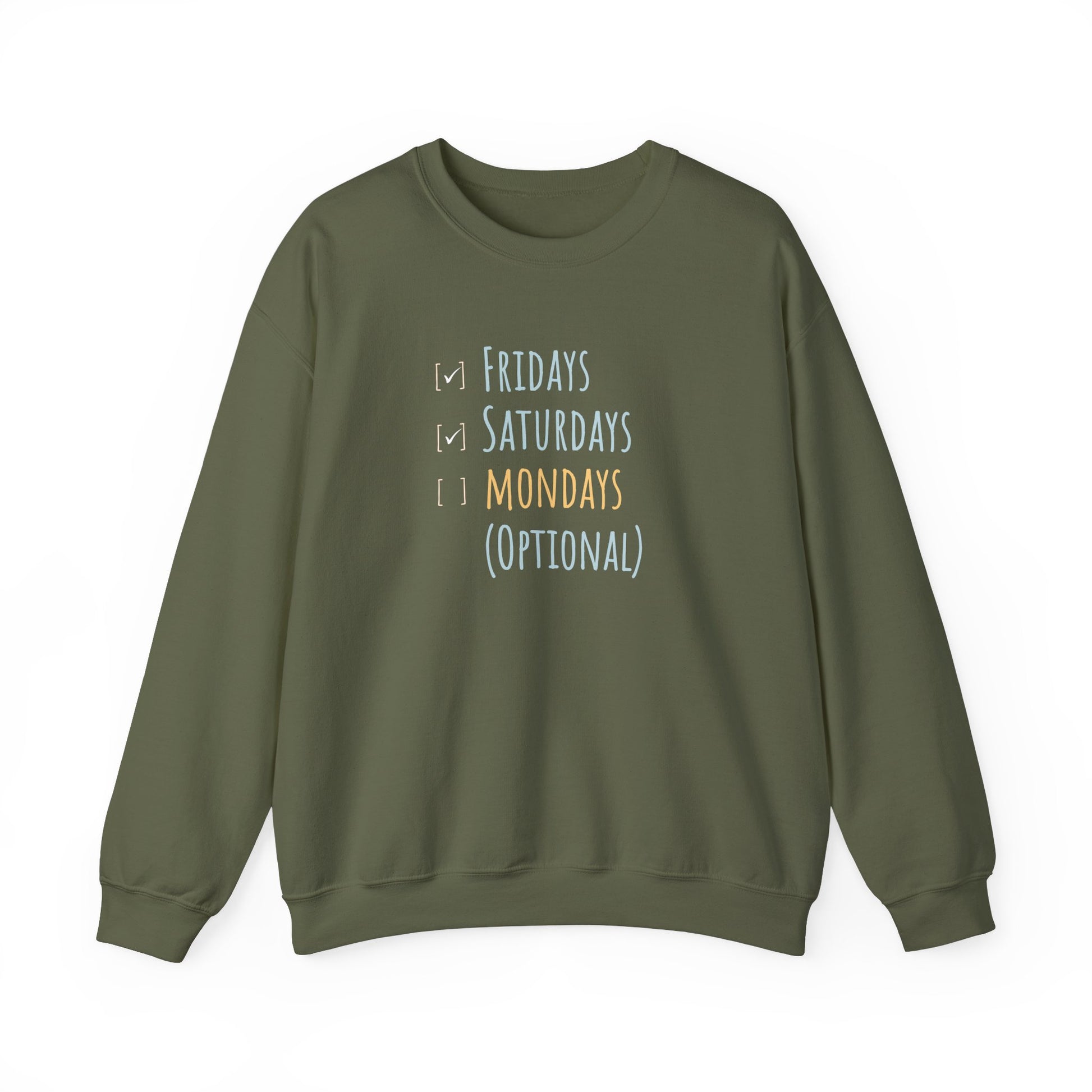 Weekend vibes sweatshirt - Military green