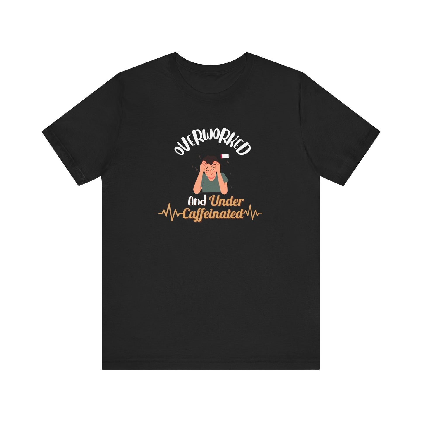 Funny caffeine shirt - Black
