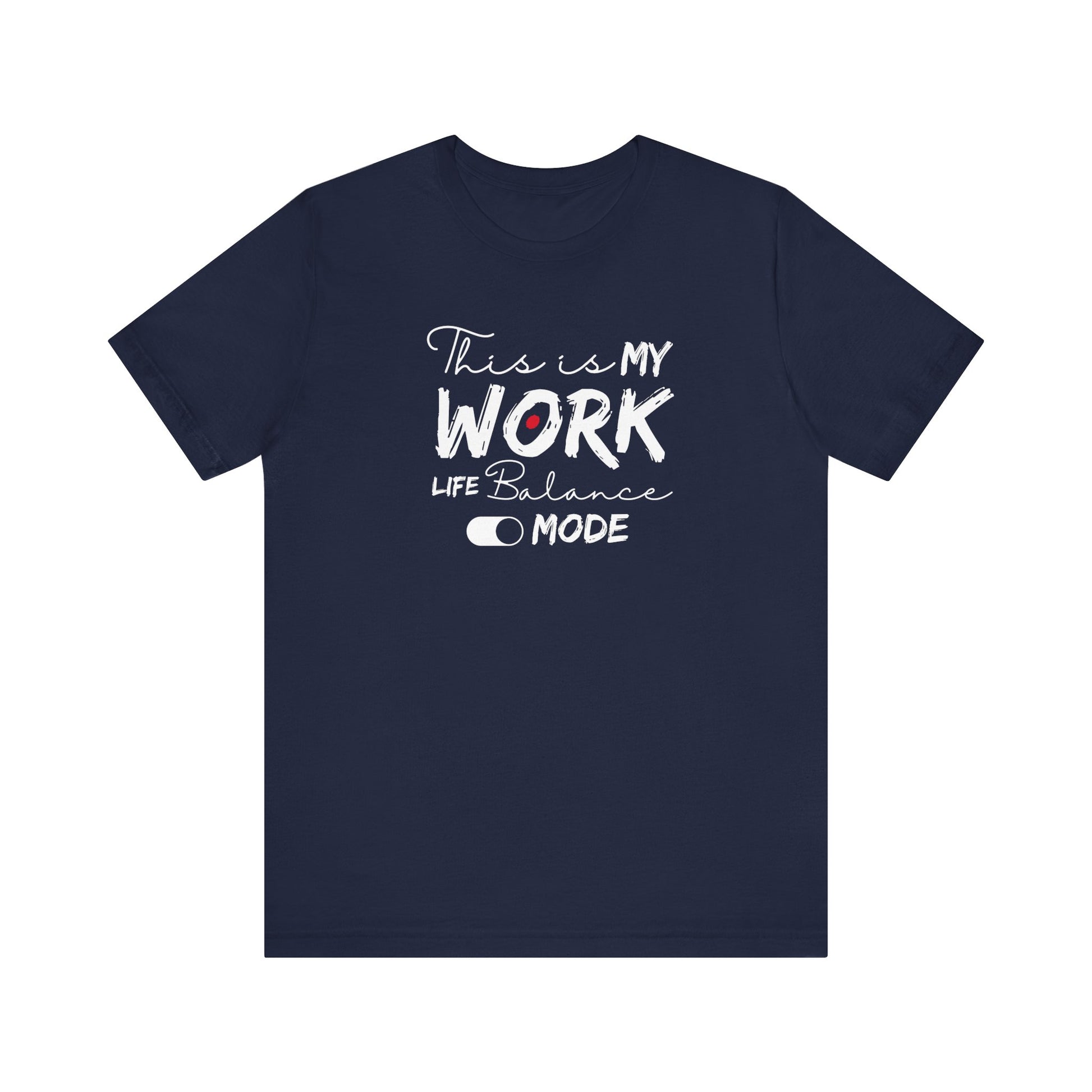 Relaxed work-life balance t-shirt - navy