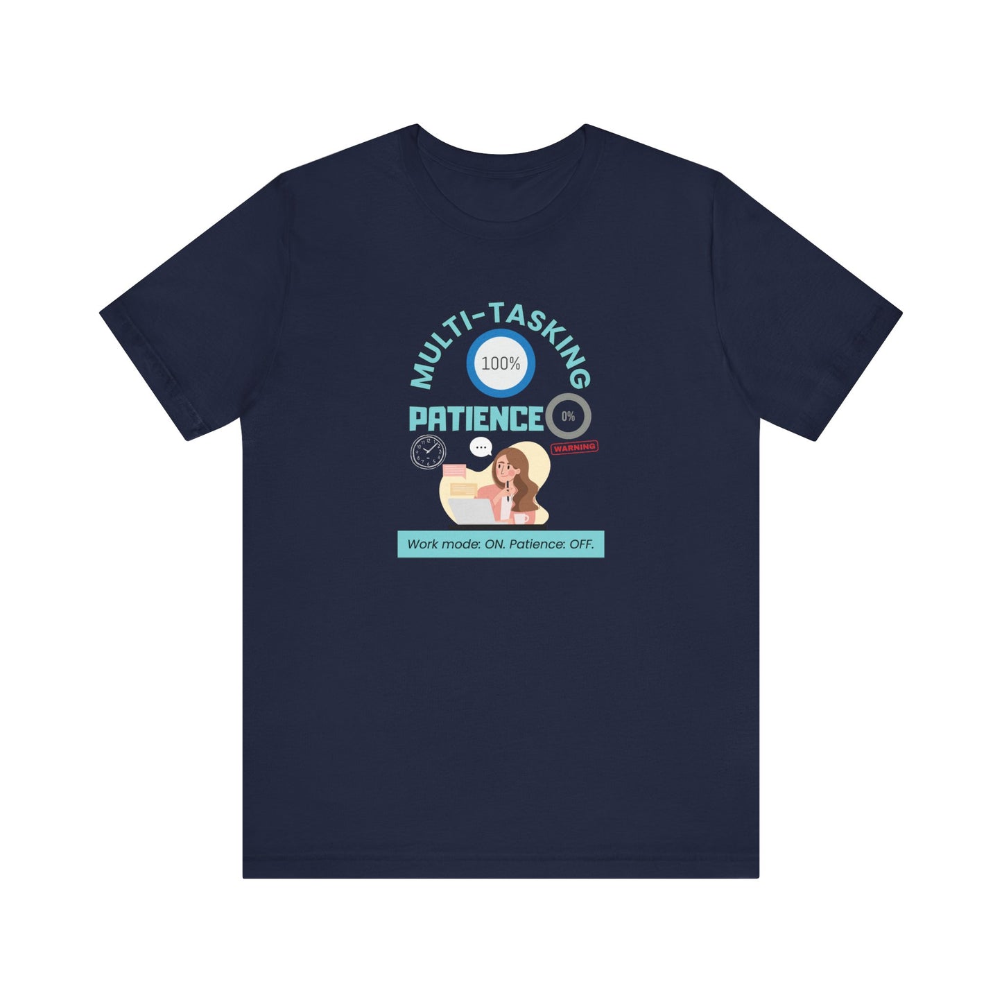 Funny multi-tasking t-shirt - navy