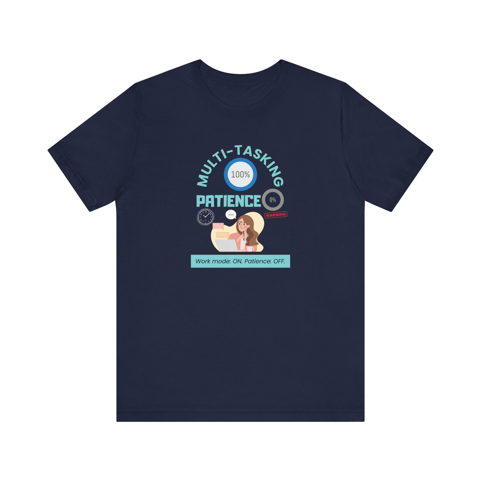 Funny multi-tasking t-shirt - navy