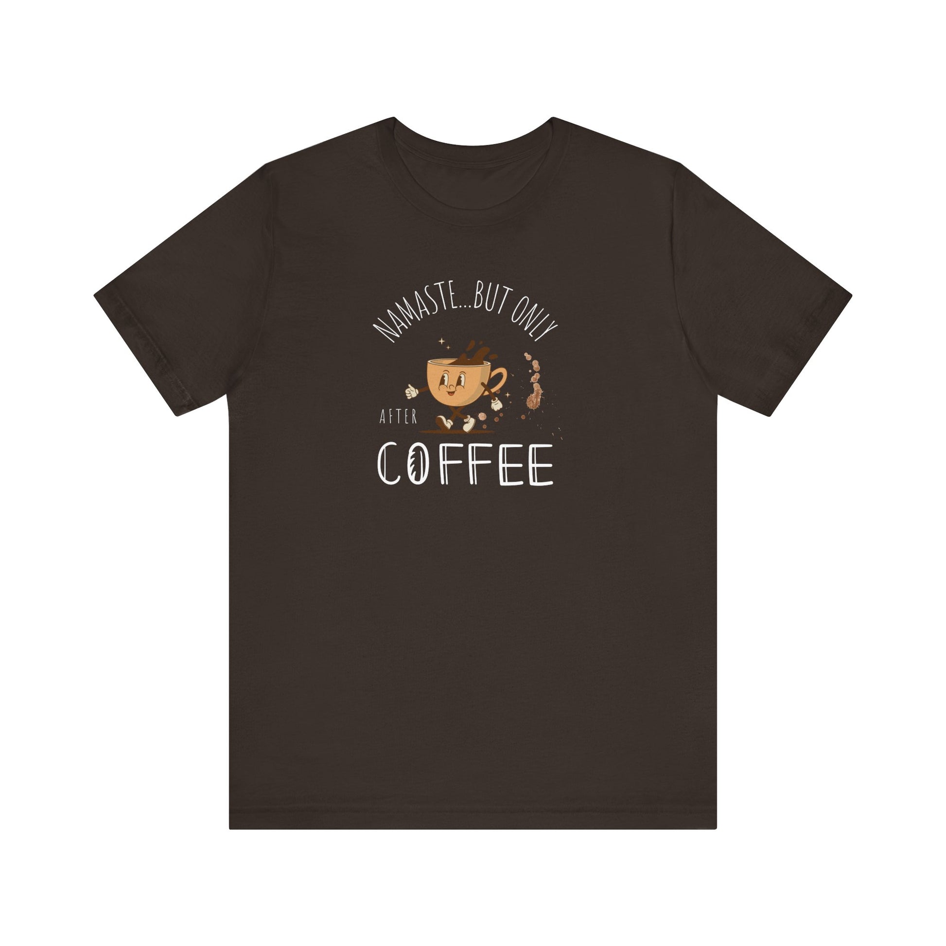 Zen coffee lover t-shirt - brown