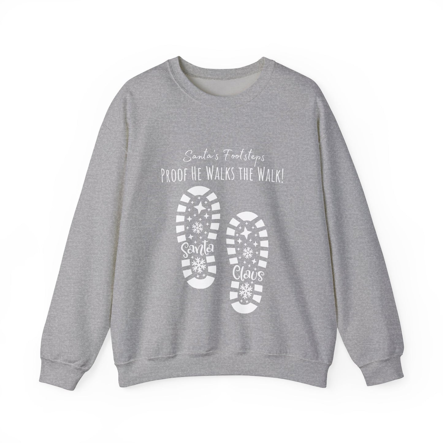 Santa's Footsteps Sweatshirt - Sport Grey