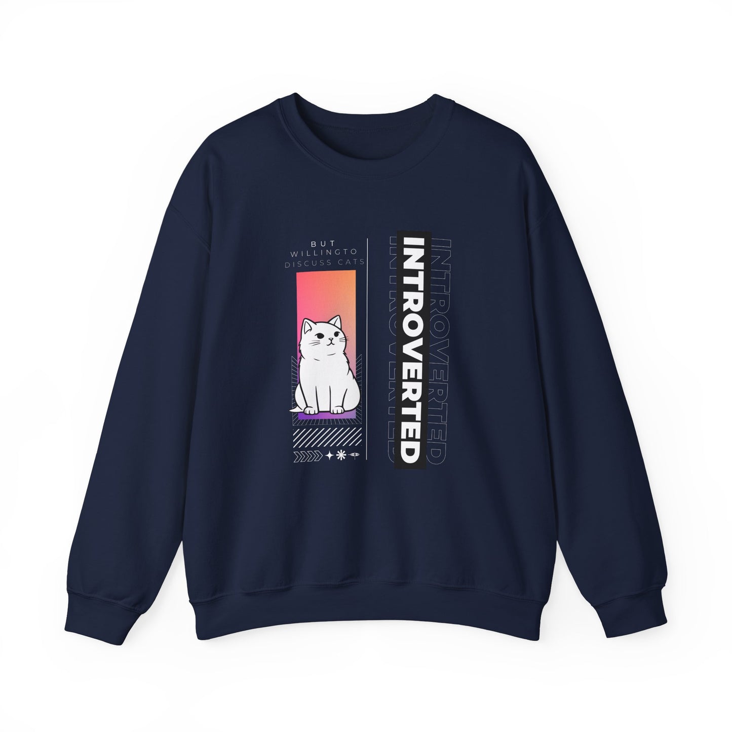Comfy introverted sweatshirt - Navy