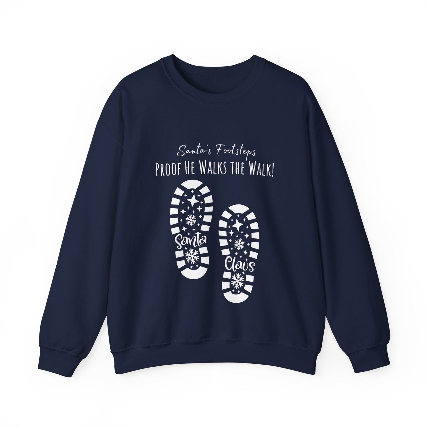 Santa's Footsteps Sweatshirt - Navy
