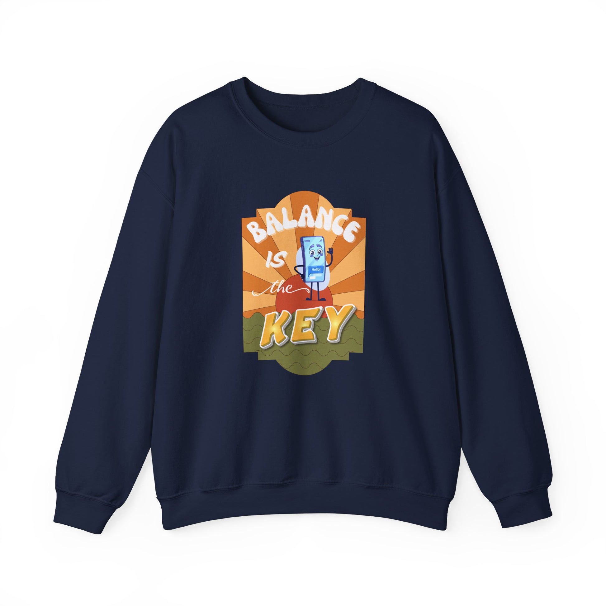 Balance is the key sweatshirt - navy