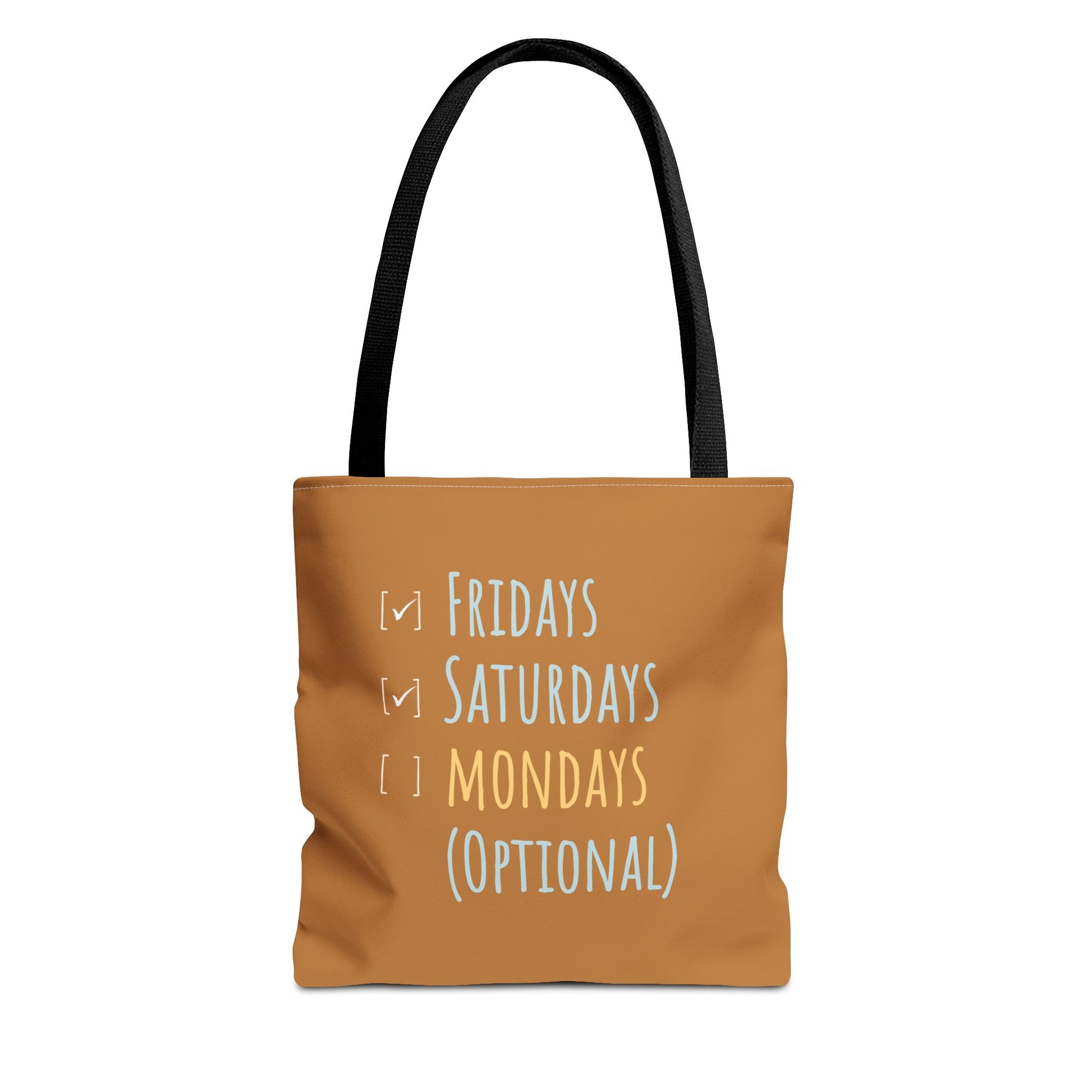 Funny tote bag with black handle