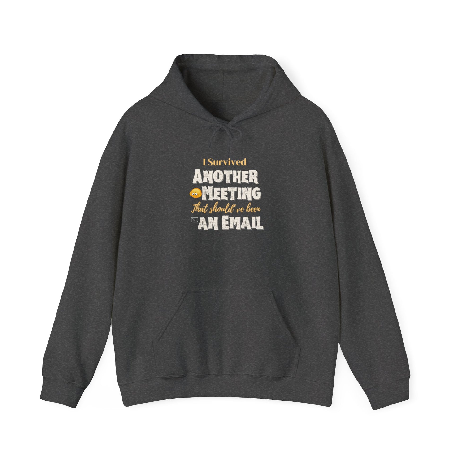 Funny hoodie - dark heather