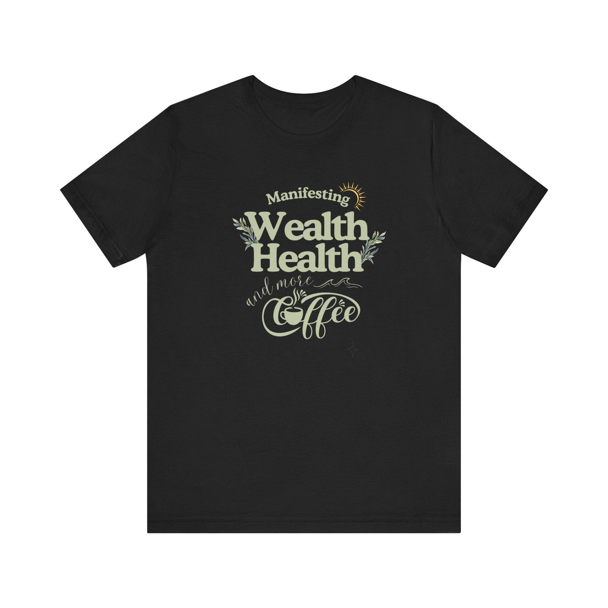Trendy manifestation t-shirt - Black