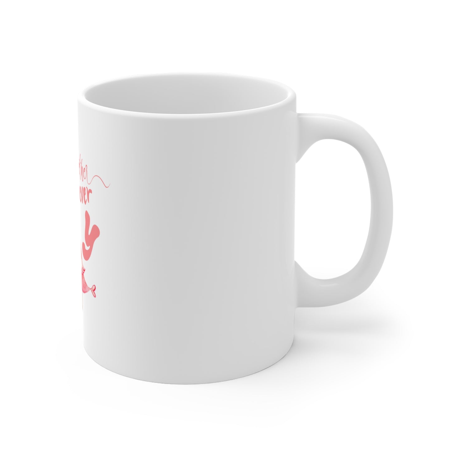 Love birds forever mug - side view