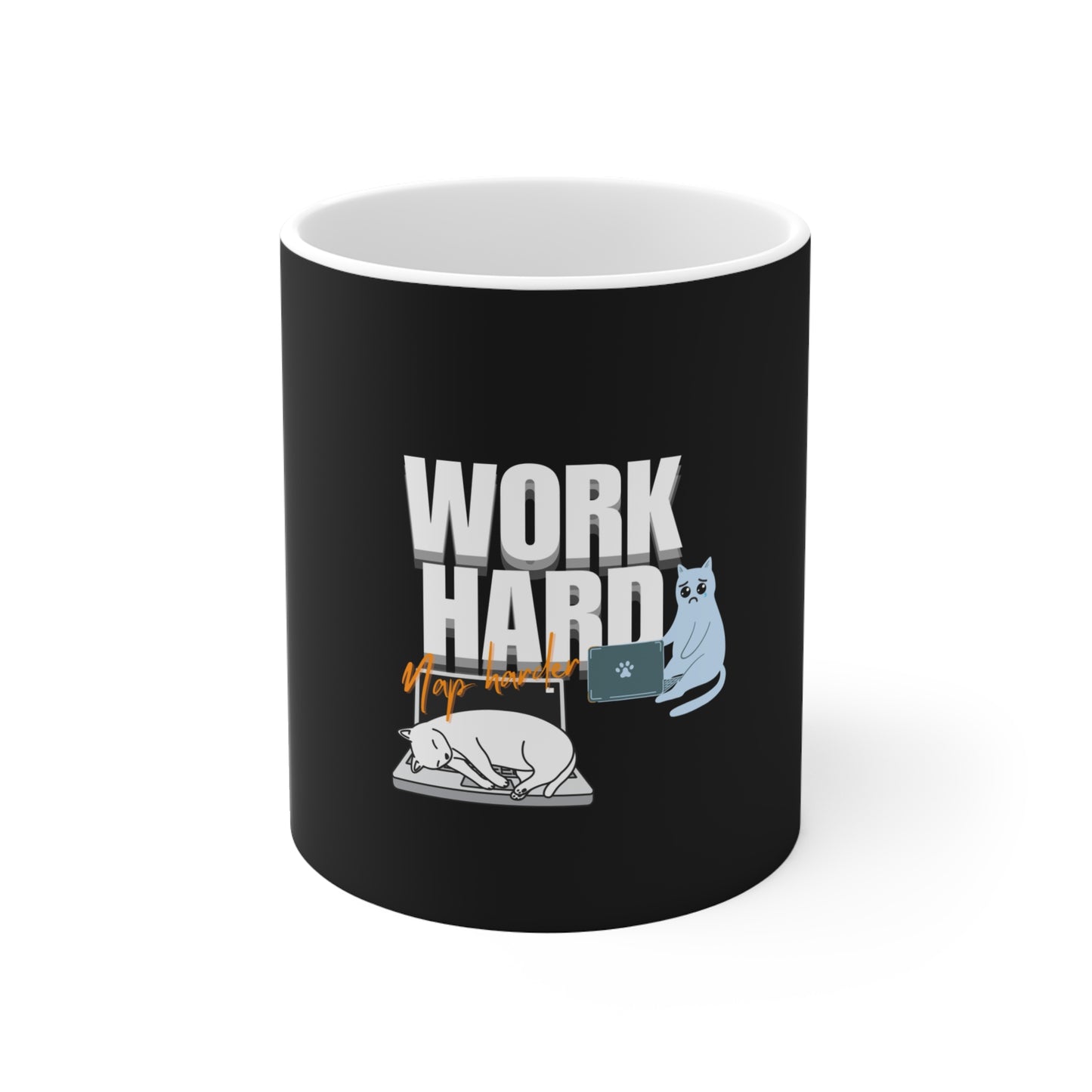 Work hard, nap harder mug - Closeup