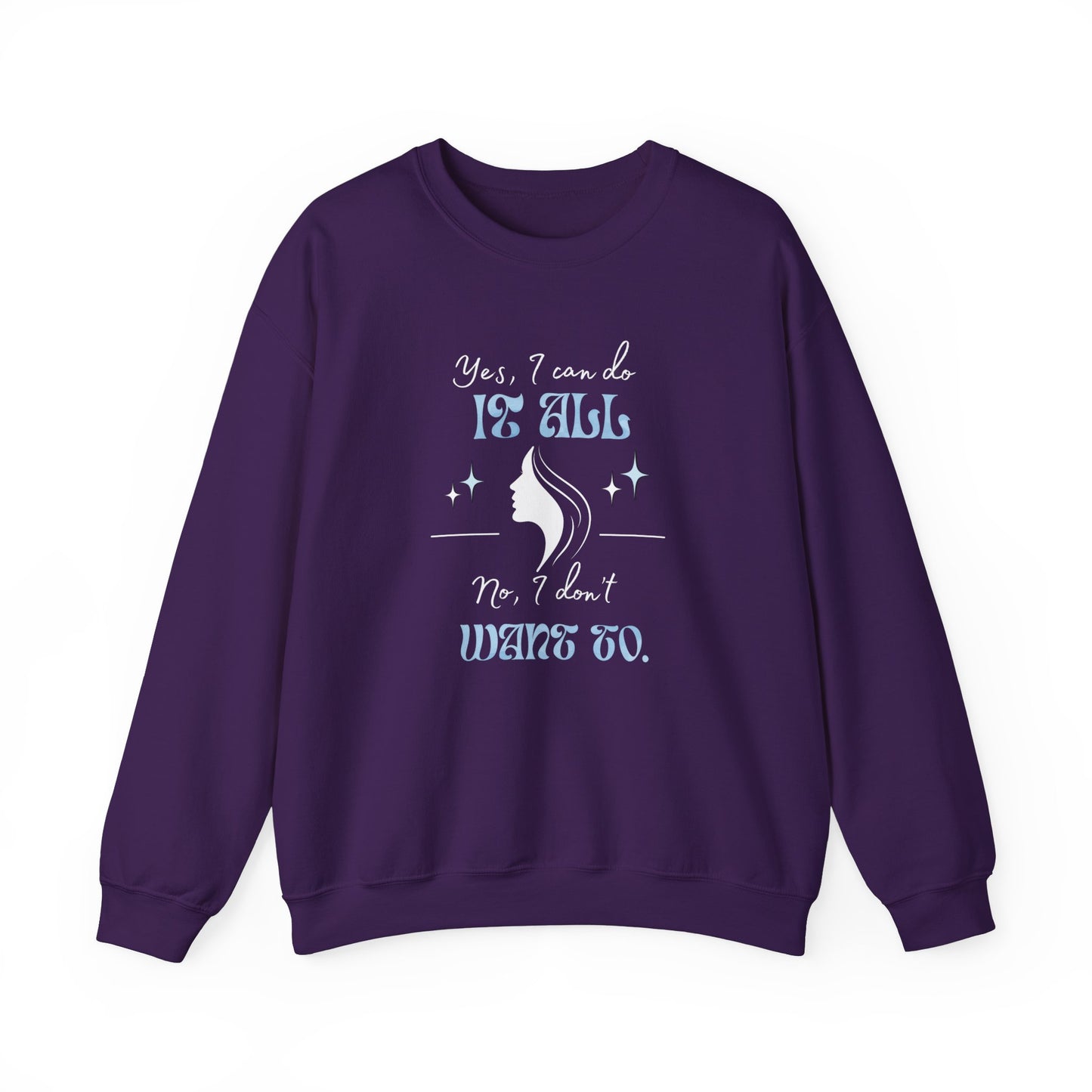 Cozy sarcastic sweatshirt - Purple