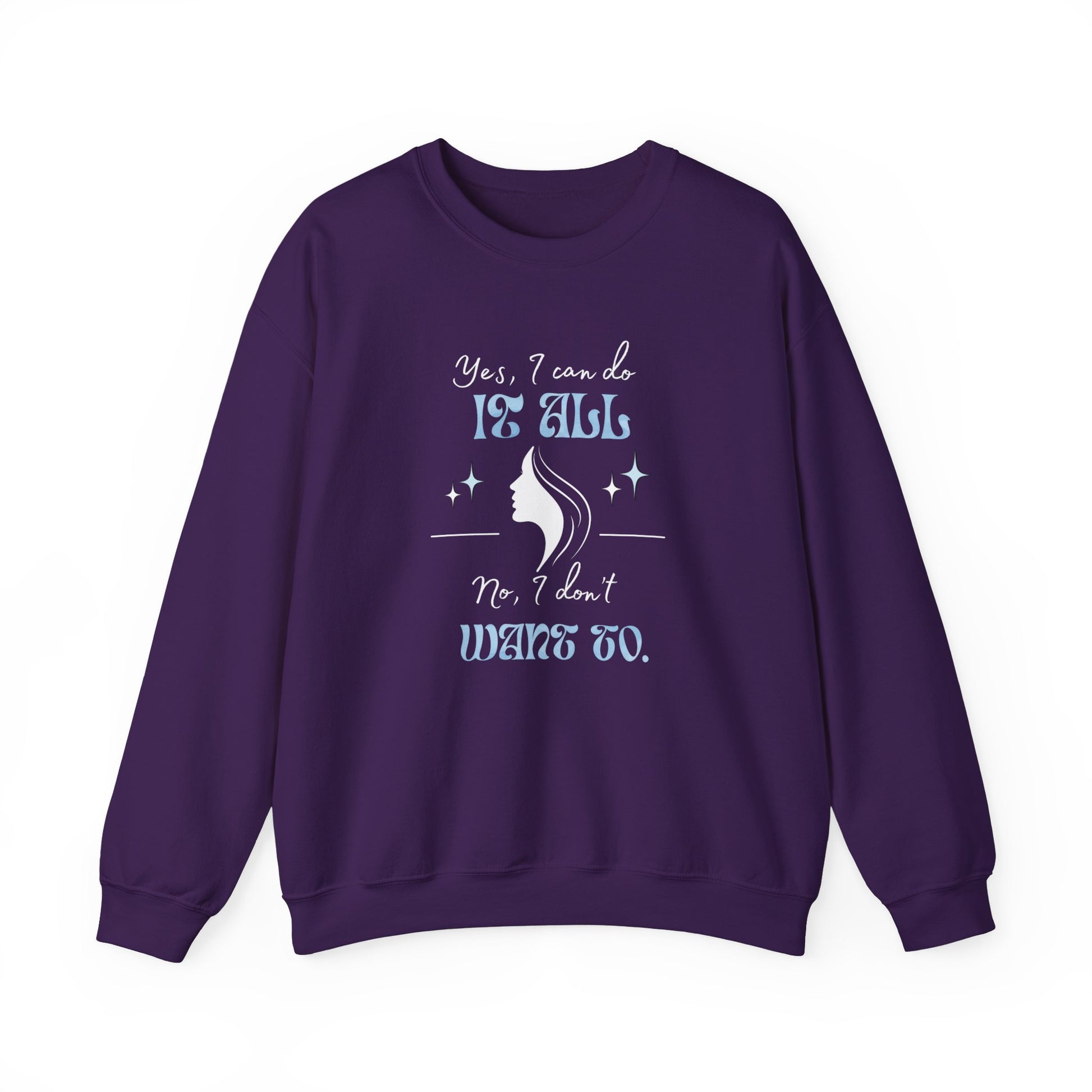 Cozy sarcastic sweatshirt - Purple