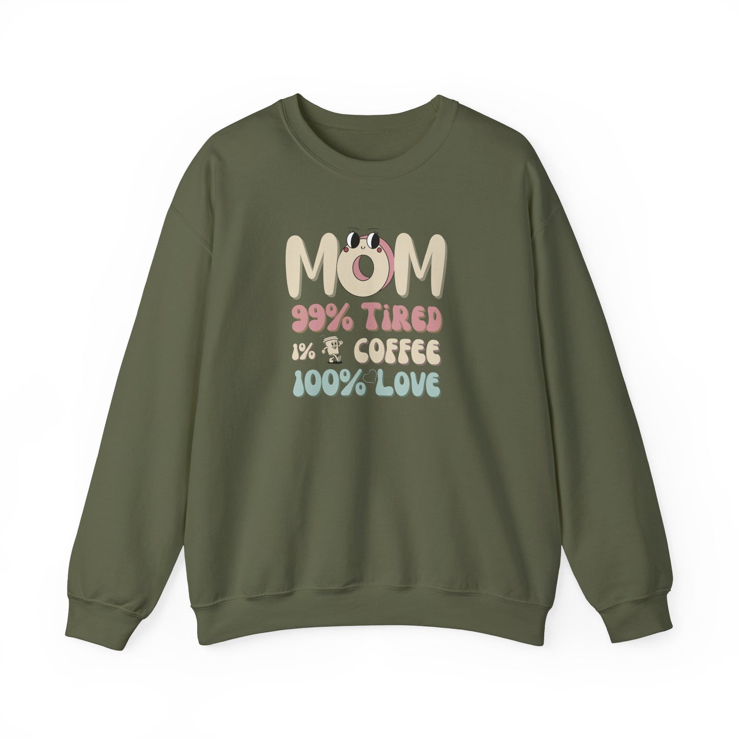 Cozy mom sweatshirt - Military green
