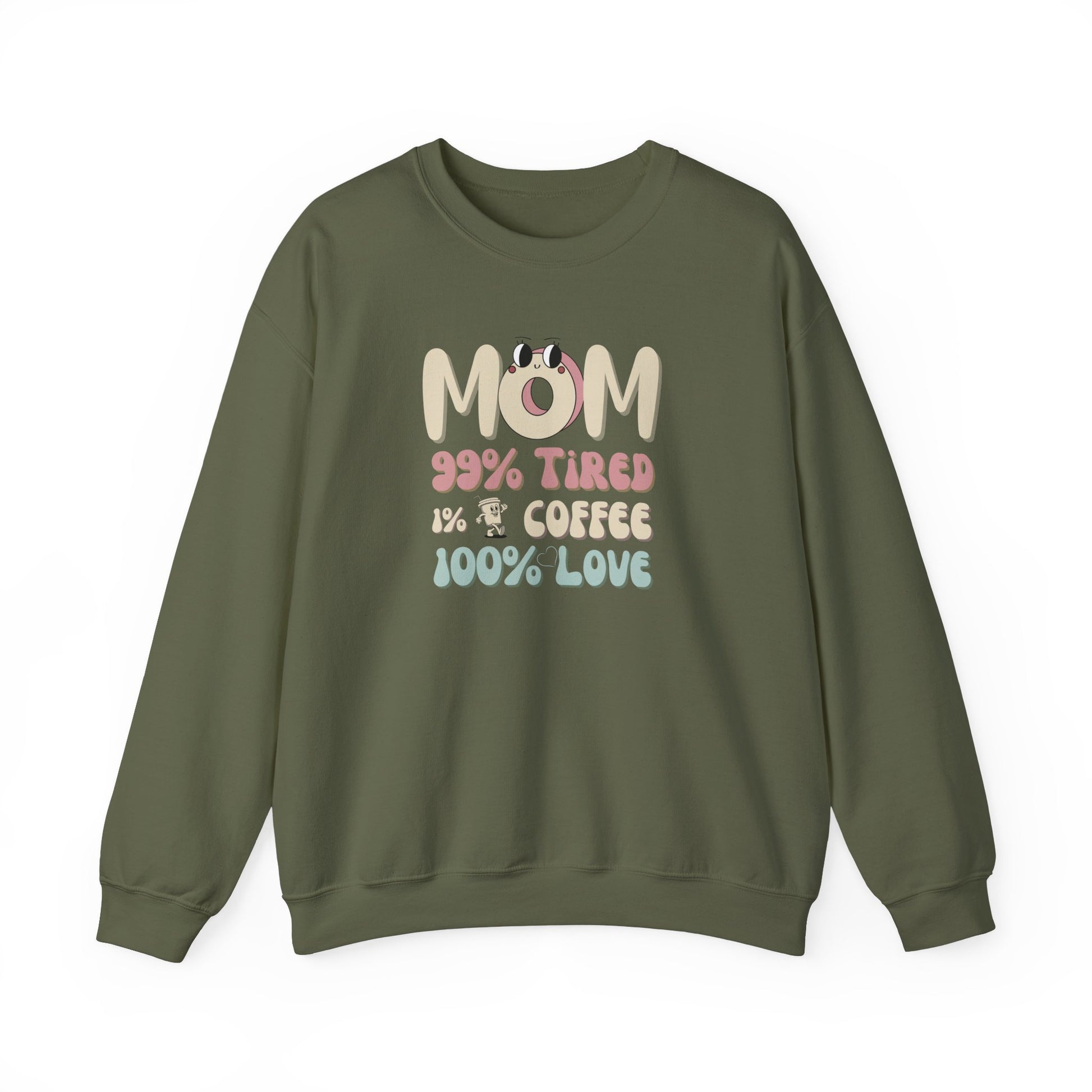 Cozy mom sweatshirt - Military green