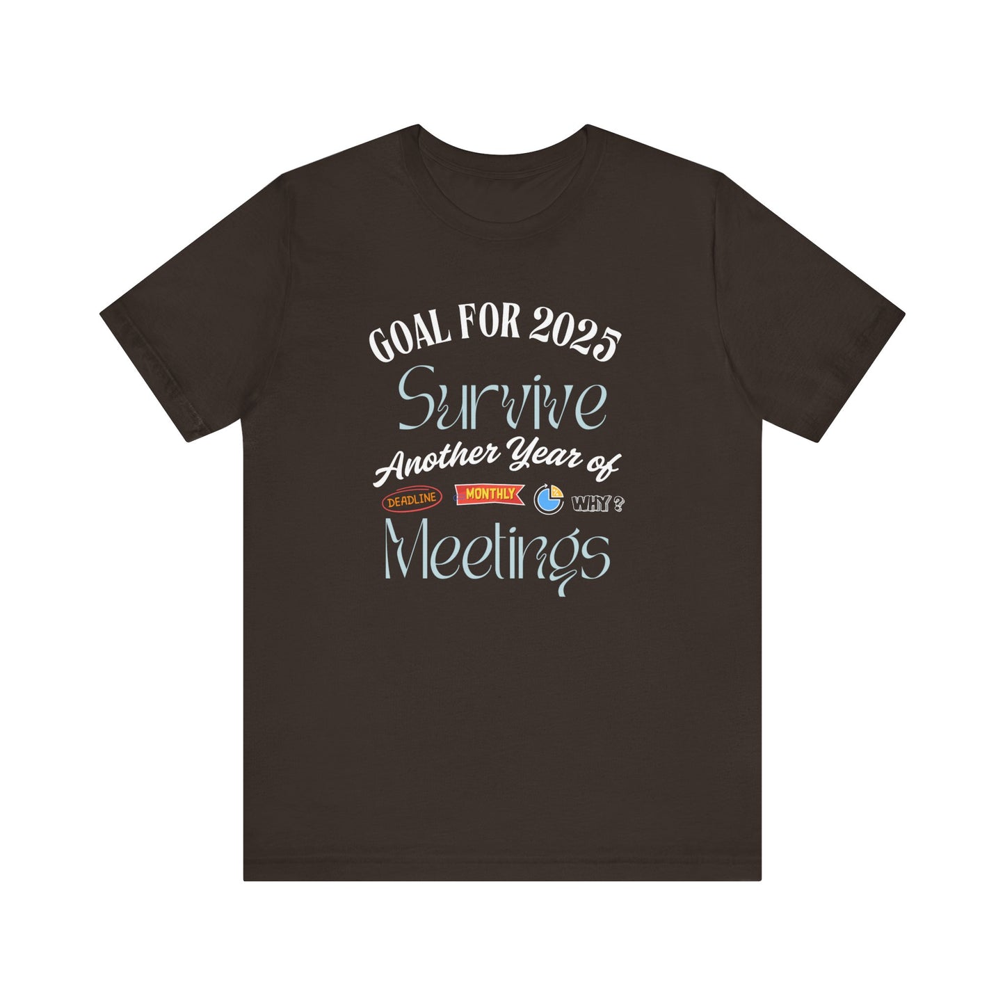 Funny office tshirt - brown