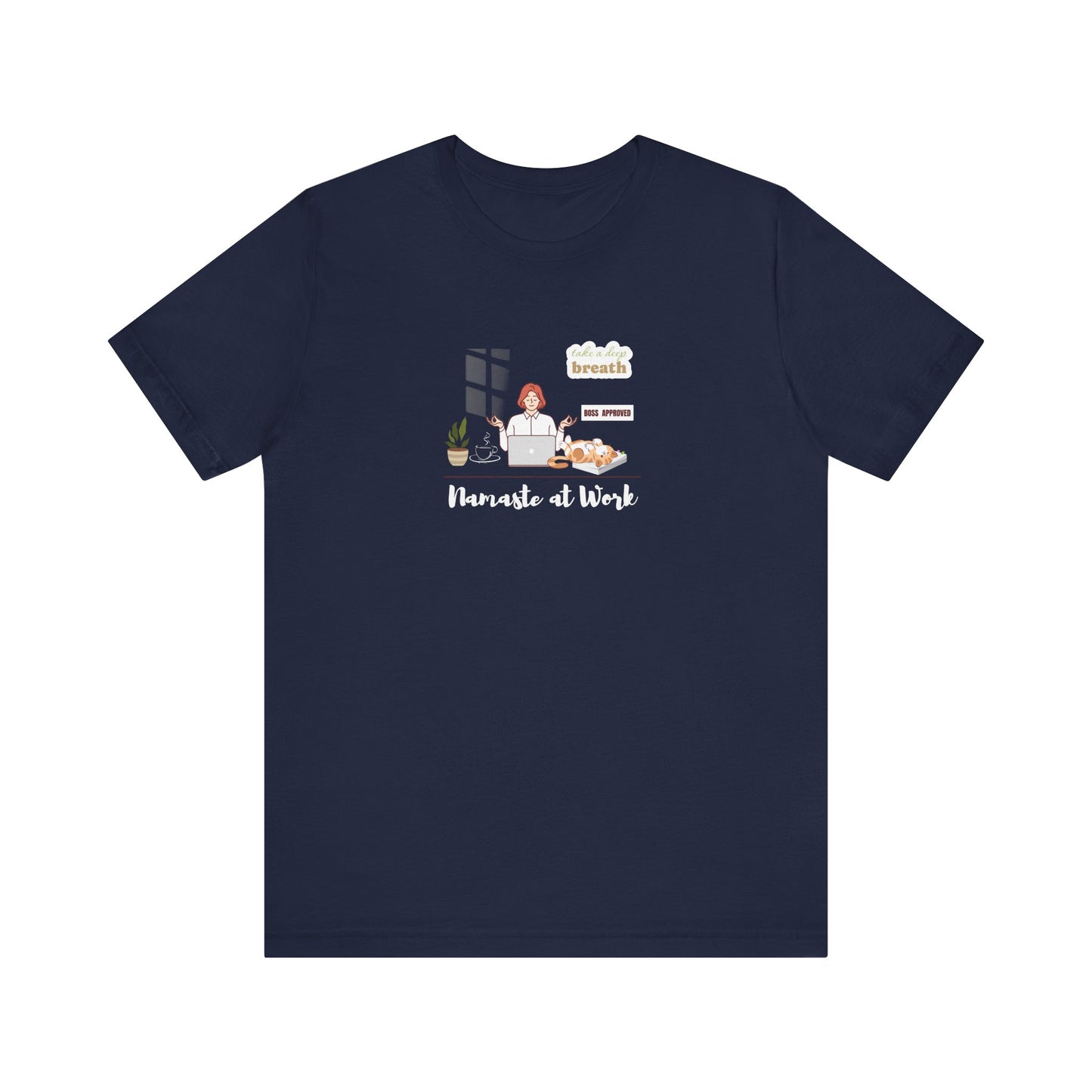 Mindfulness shirt for office workers - navy