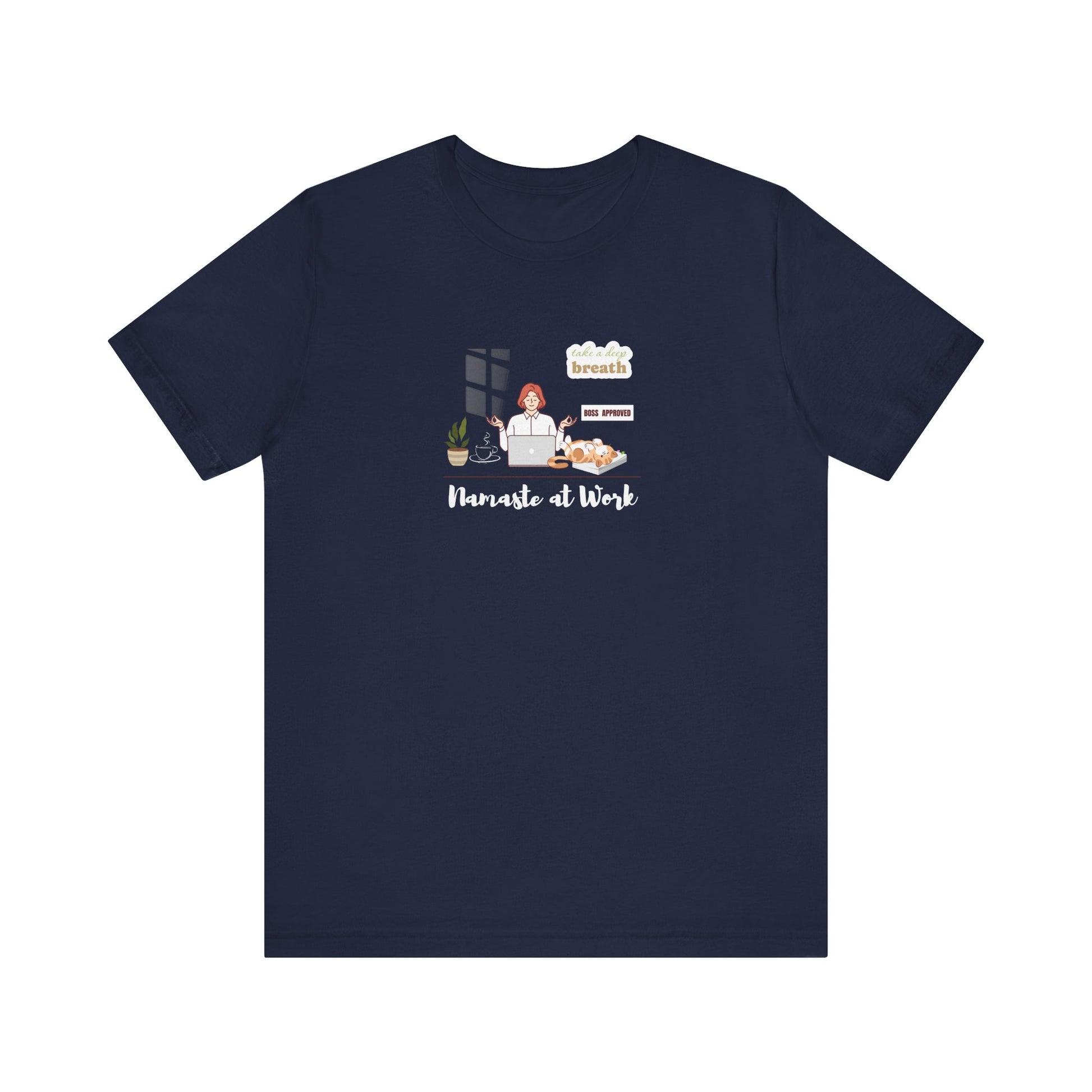 Mindfulness shirt for office workers - navy