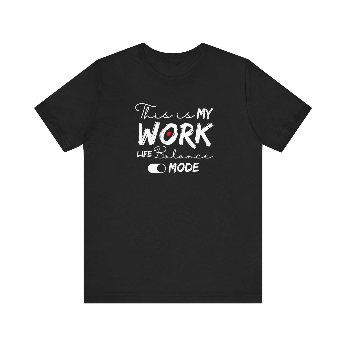 Relaxed work-life balance t-shirt - Black