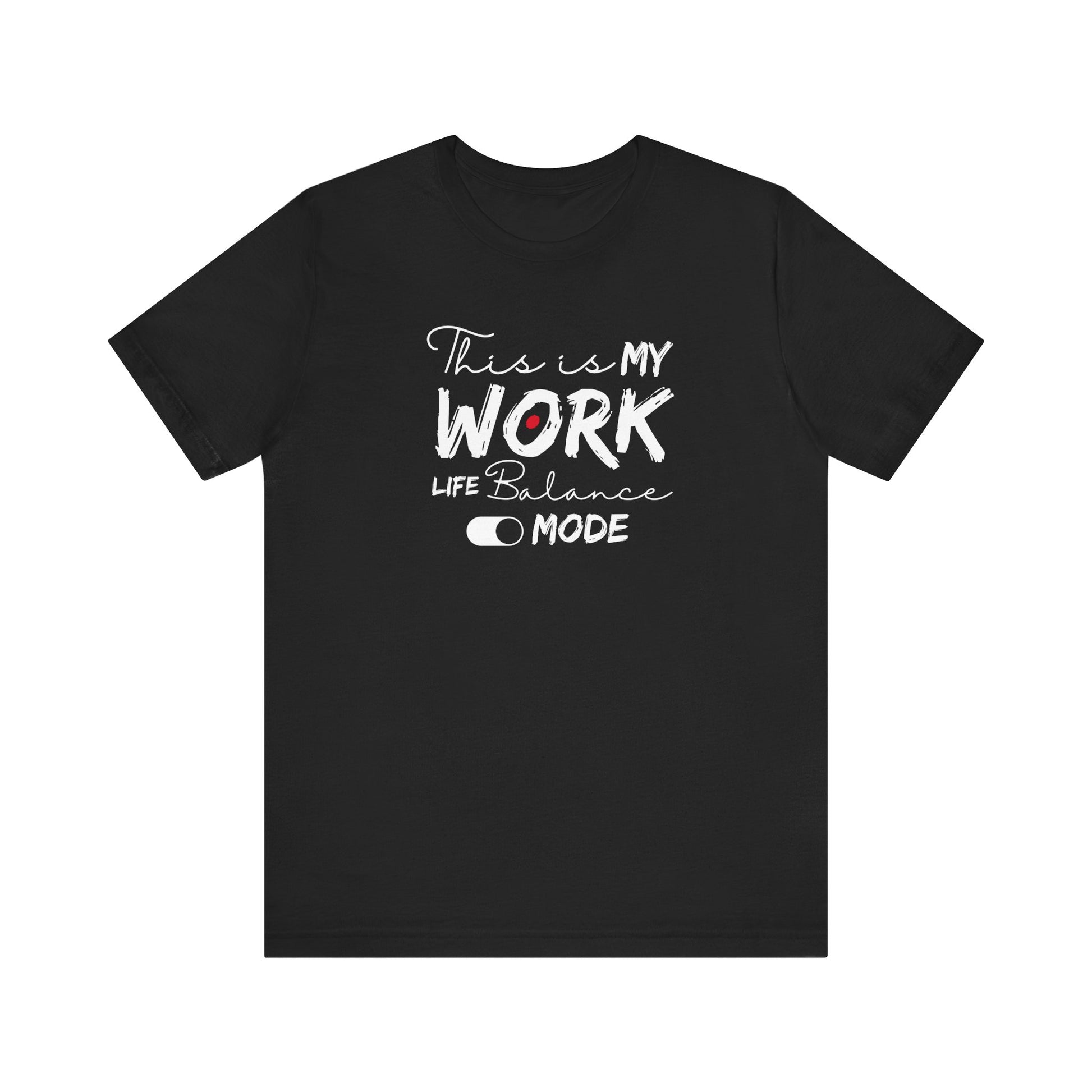 Relaxed work-life balance t-shirt - Black