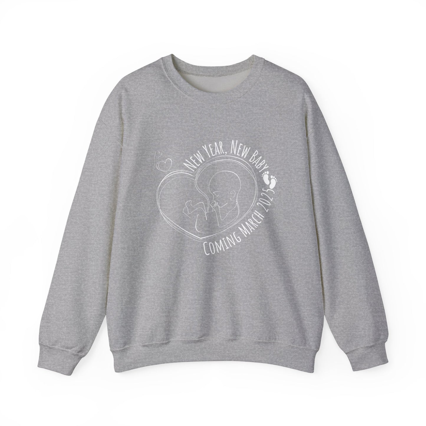 New year, new baby sweatshirt - Sport grey