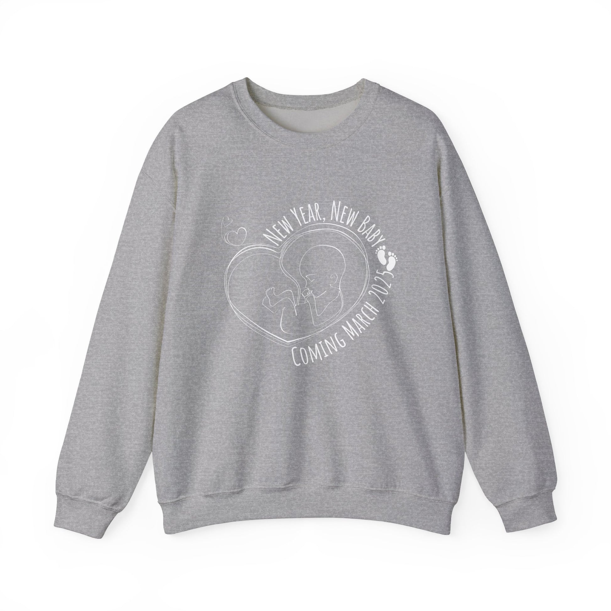 New year, new baby sweatshirt - Sport grey