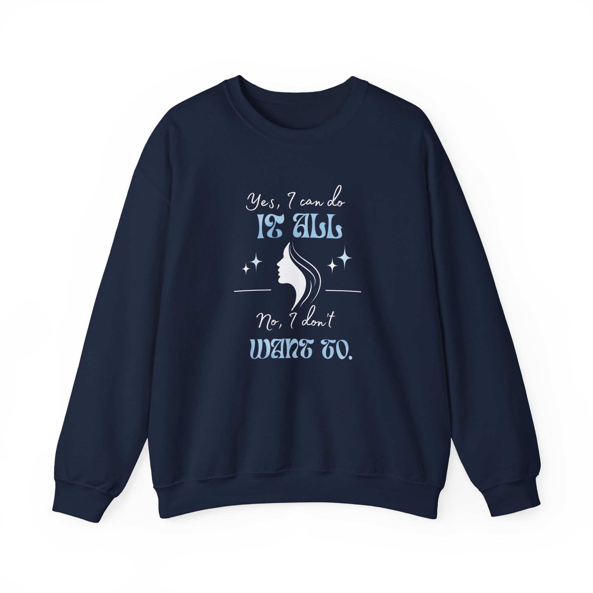 Cozy sarcastic sweatshirt - navy