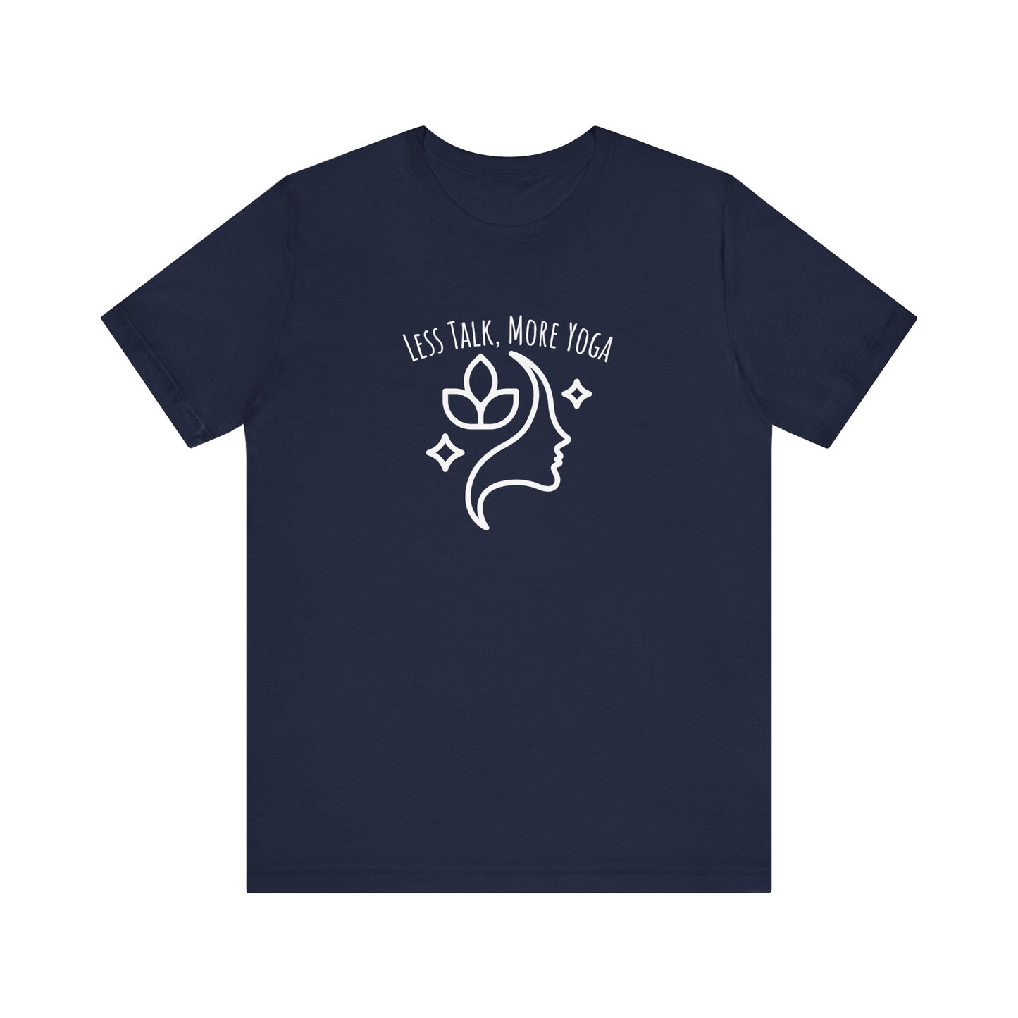 Less talk, more yoga t-shirt - navy