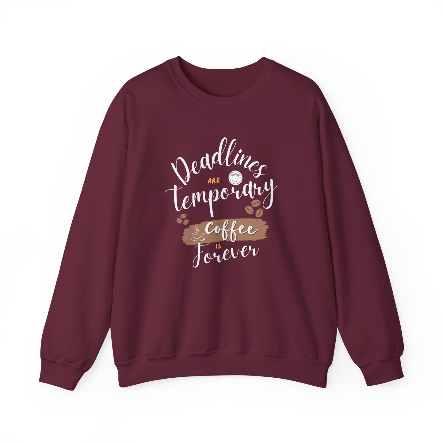 Cozy coffee enthusiast sweatshirt - maroon