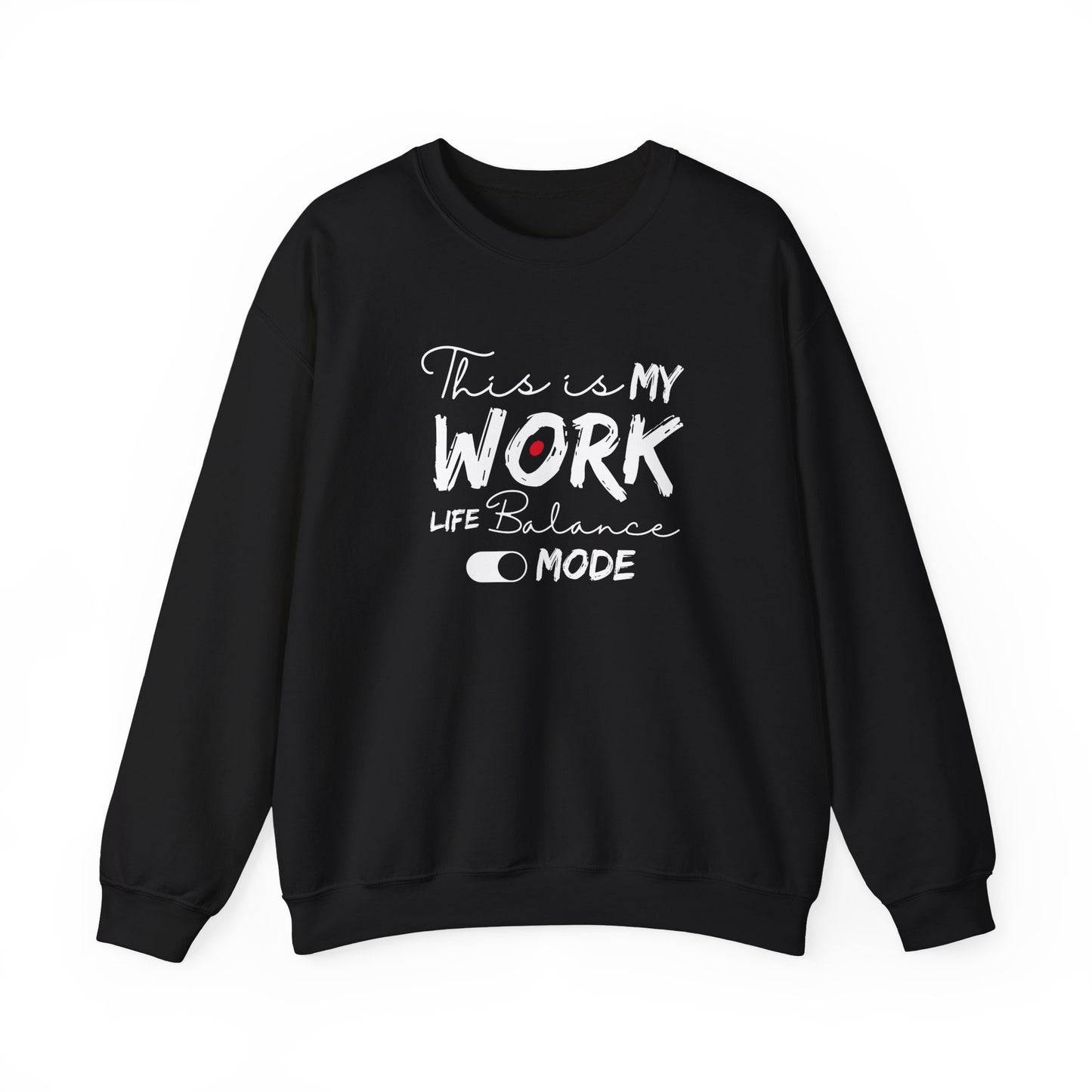 Cozy work-life balance sweatshirt - black