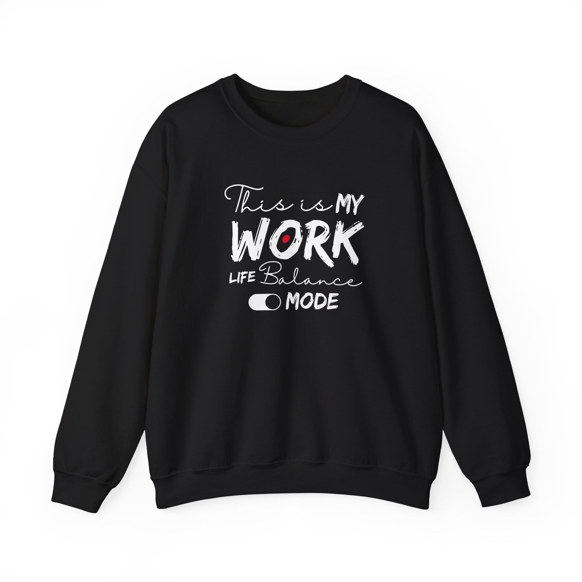 Cozy work-life balance sweatshirt - black