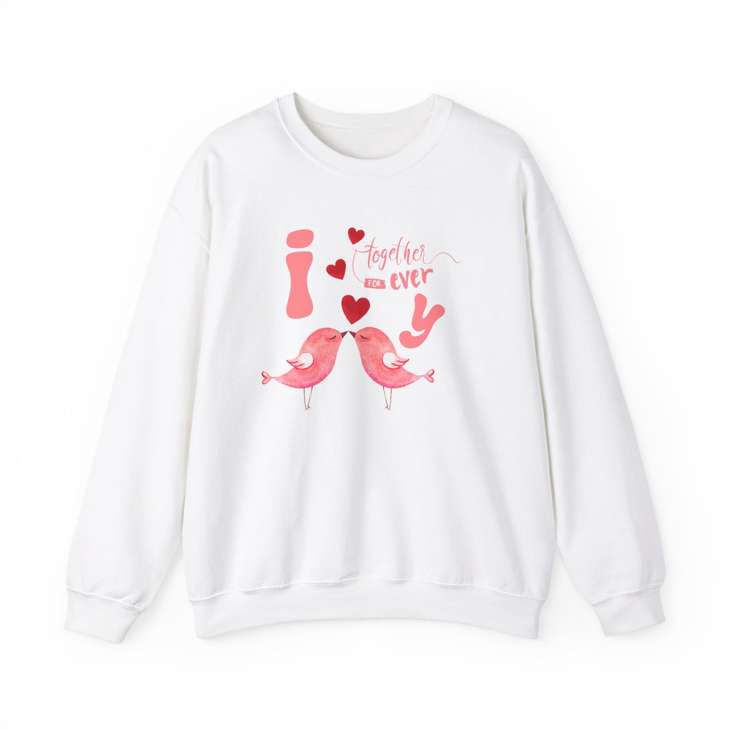 Eternal love birds sweatshirt - white