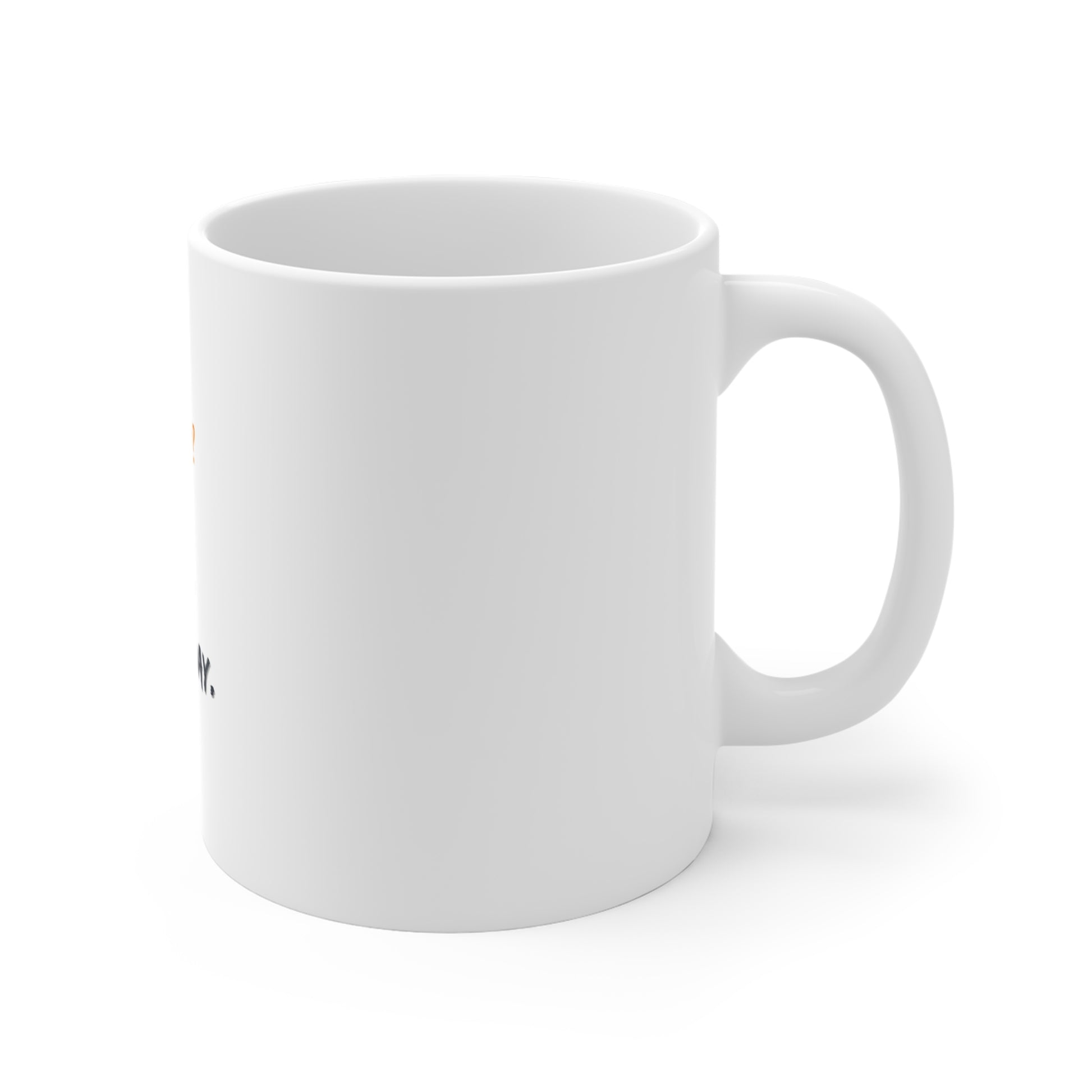 The right side of "work stress relief coffee mug" design
