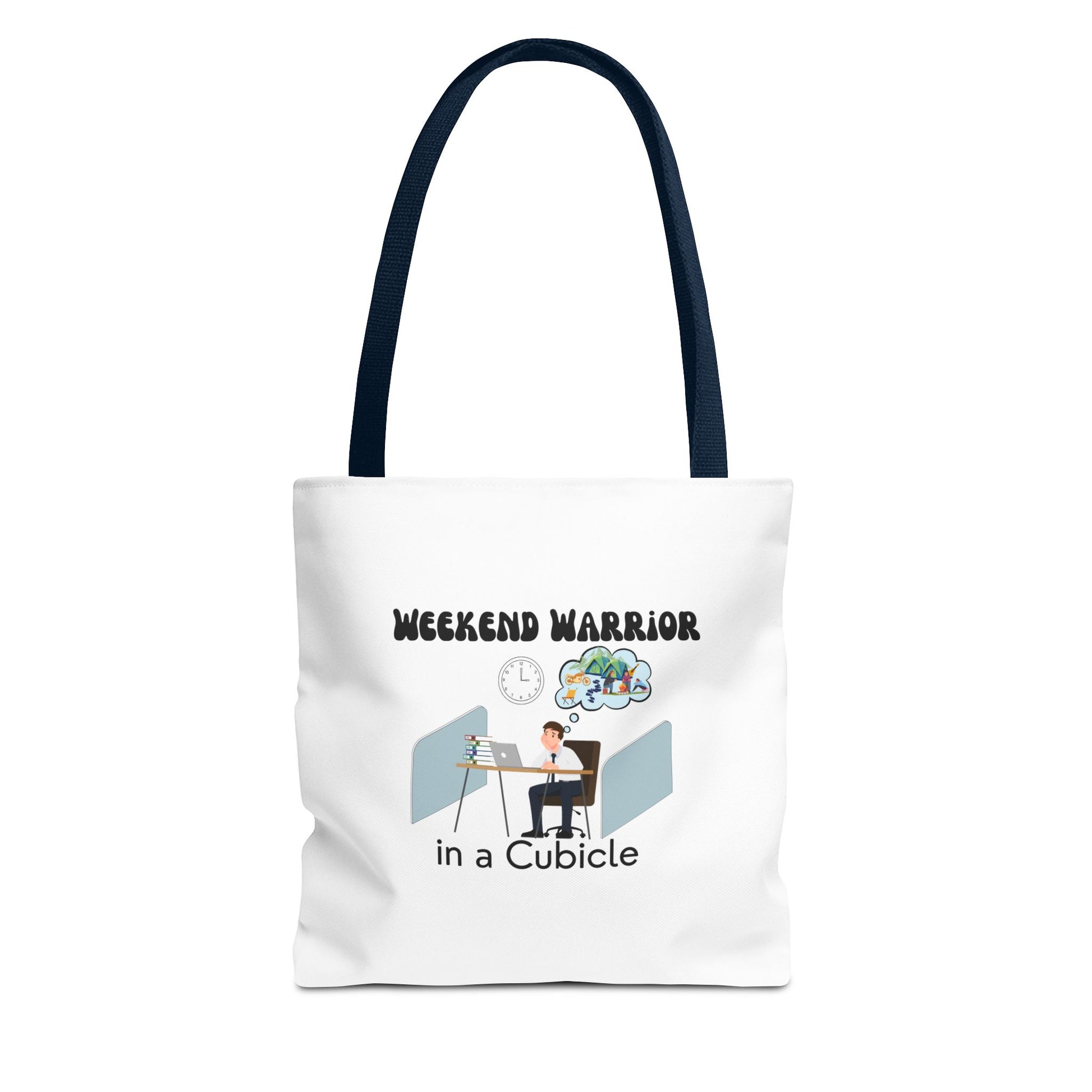 Funny work bag with navy handle